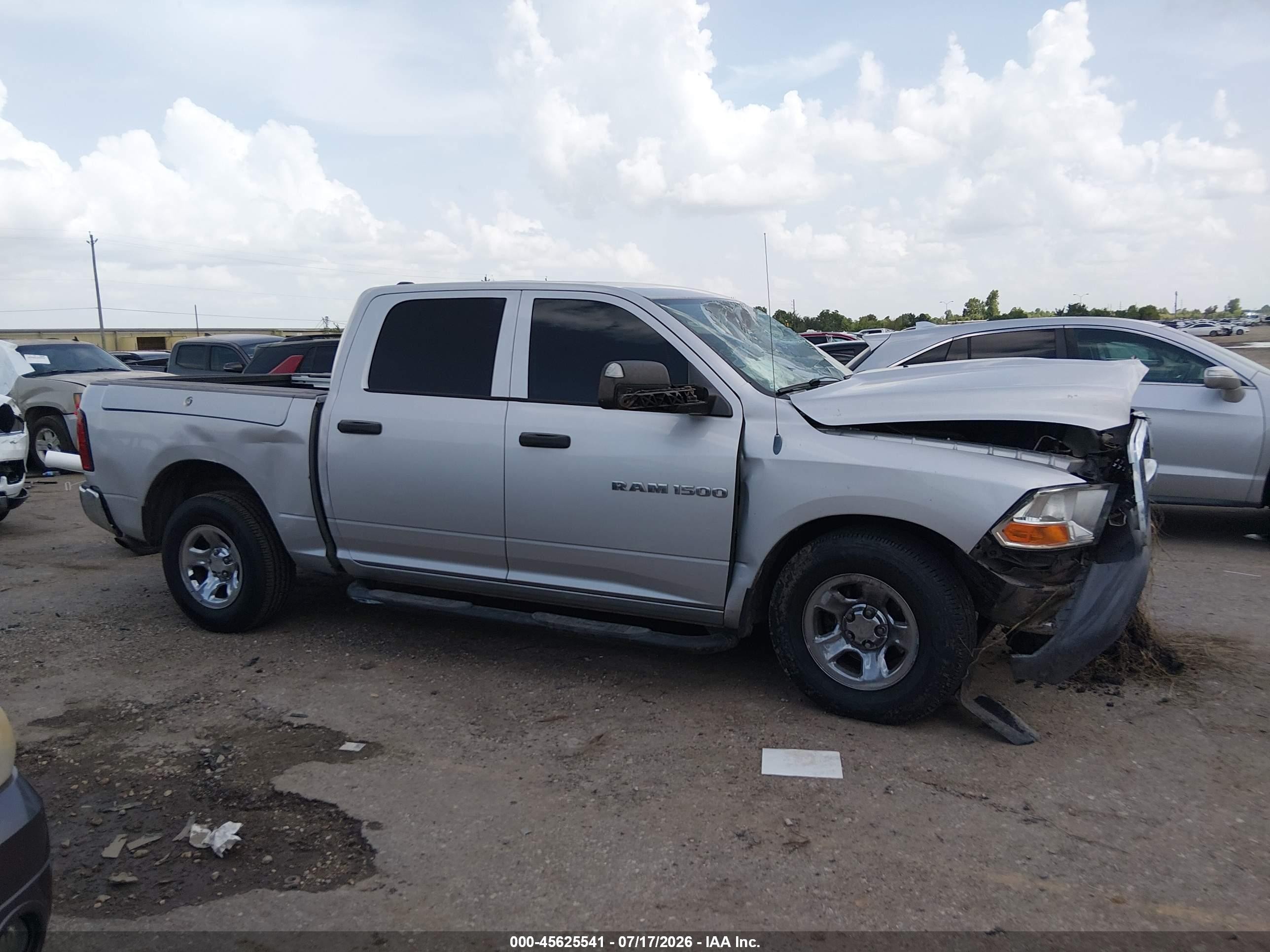 2012 Ram 1500 Tradesman Silver vin: 1C6RD6KP4CS235171