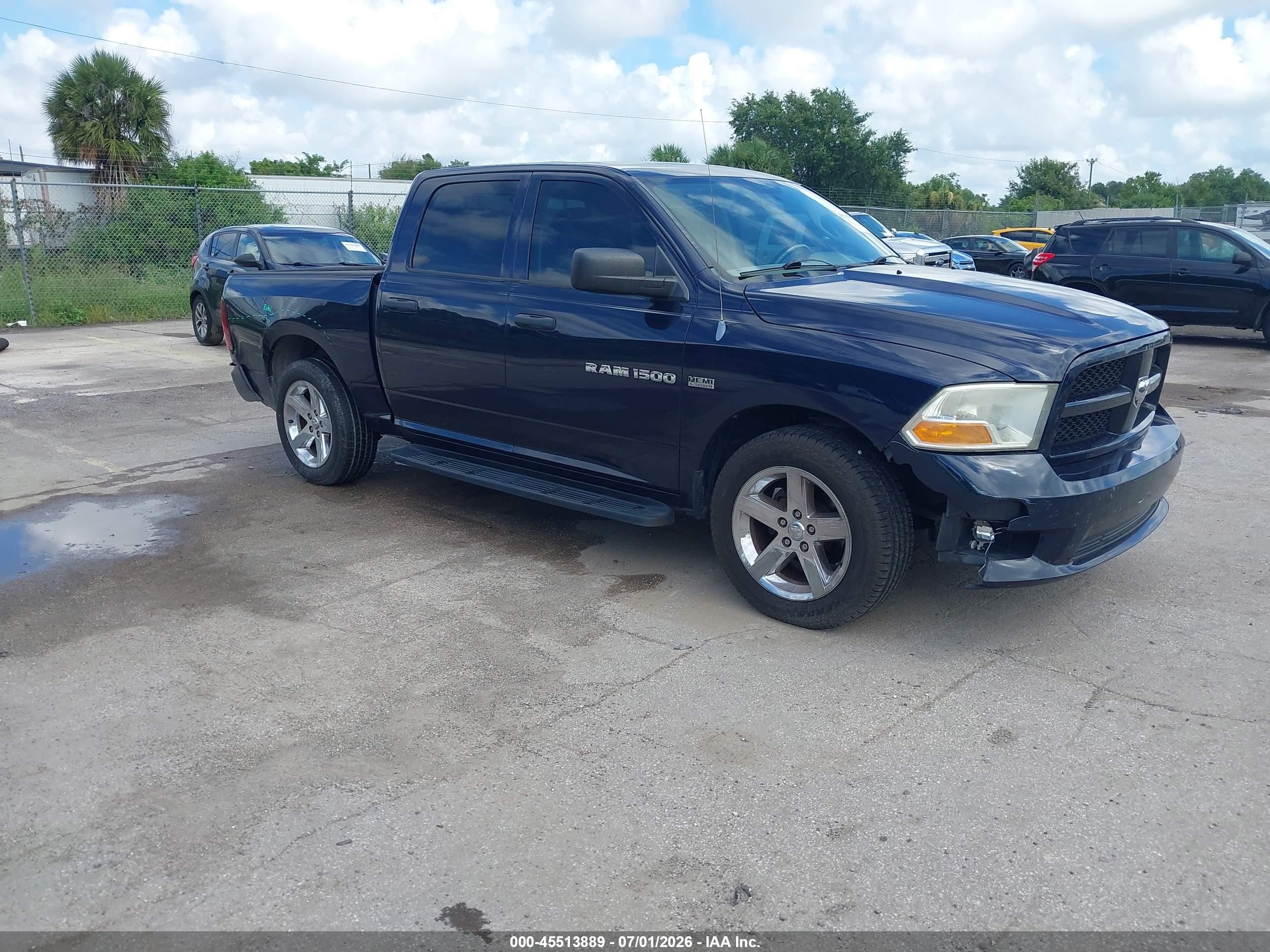 2012 Ram 1500 Express Blue vin: 1C6RD6KT0CS332462