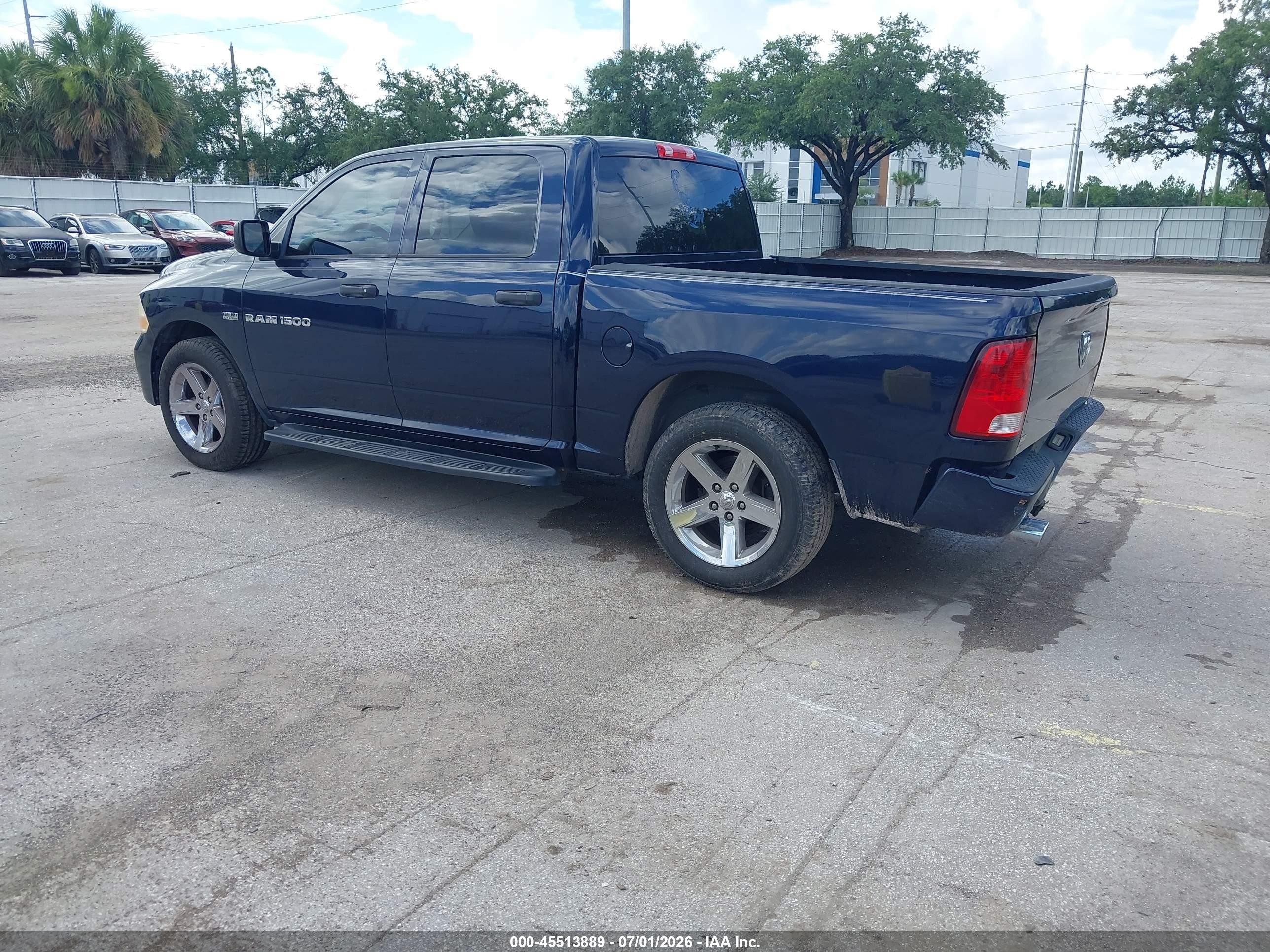 2012 Ram 1500 Express Blue vin: 1C6RD6KT0CS332462