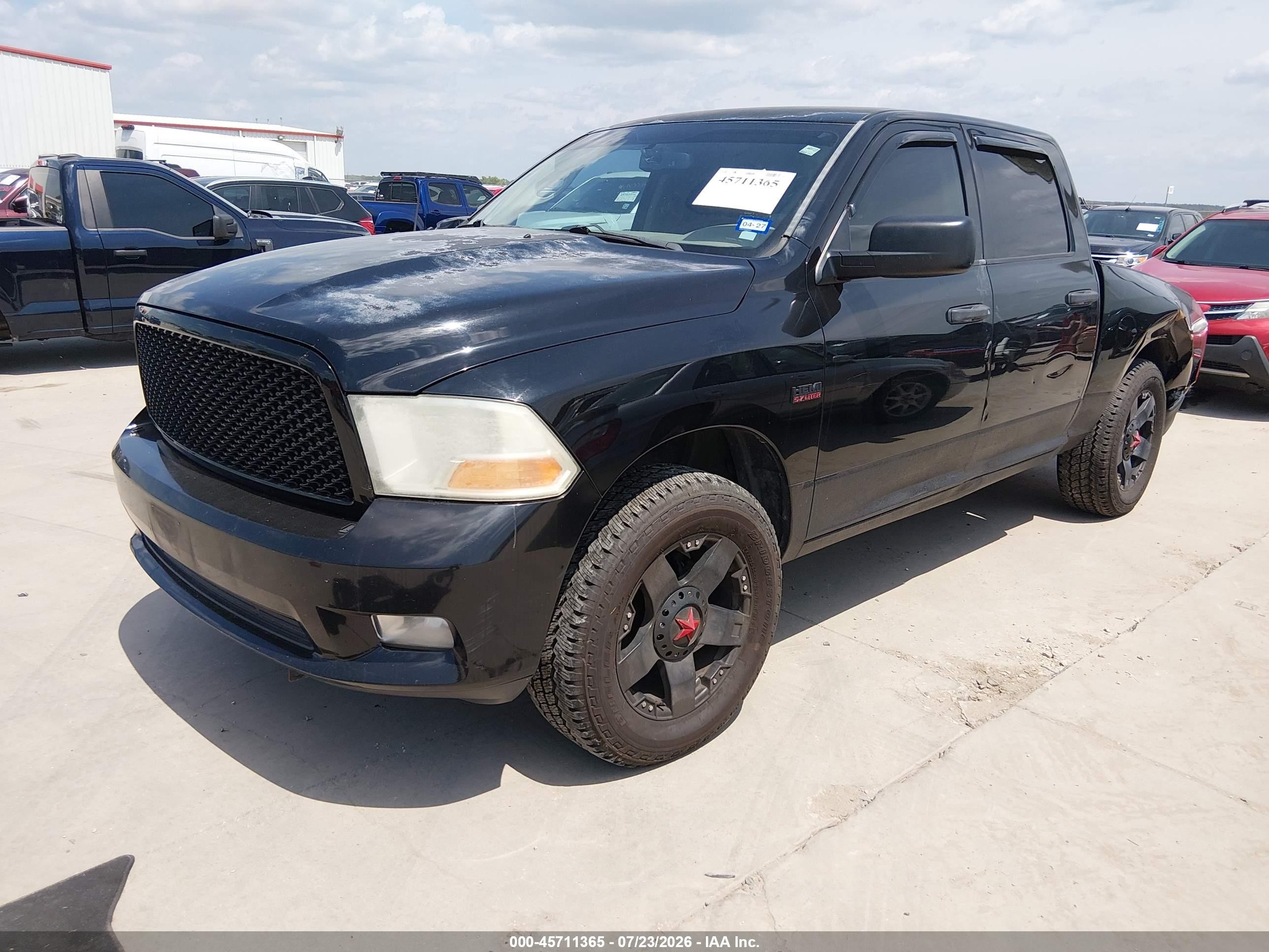 2012 Ram 1500 Express Black vin: 1C6RD6KT3CS191810