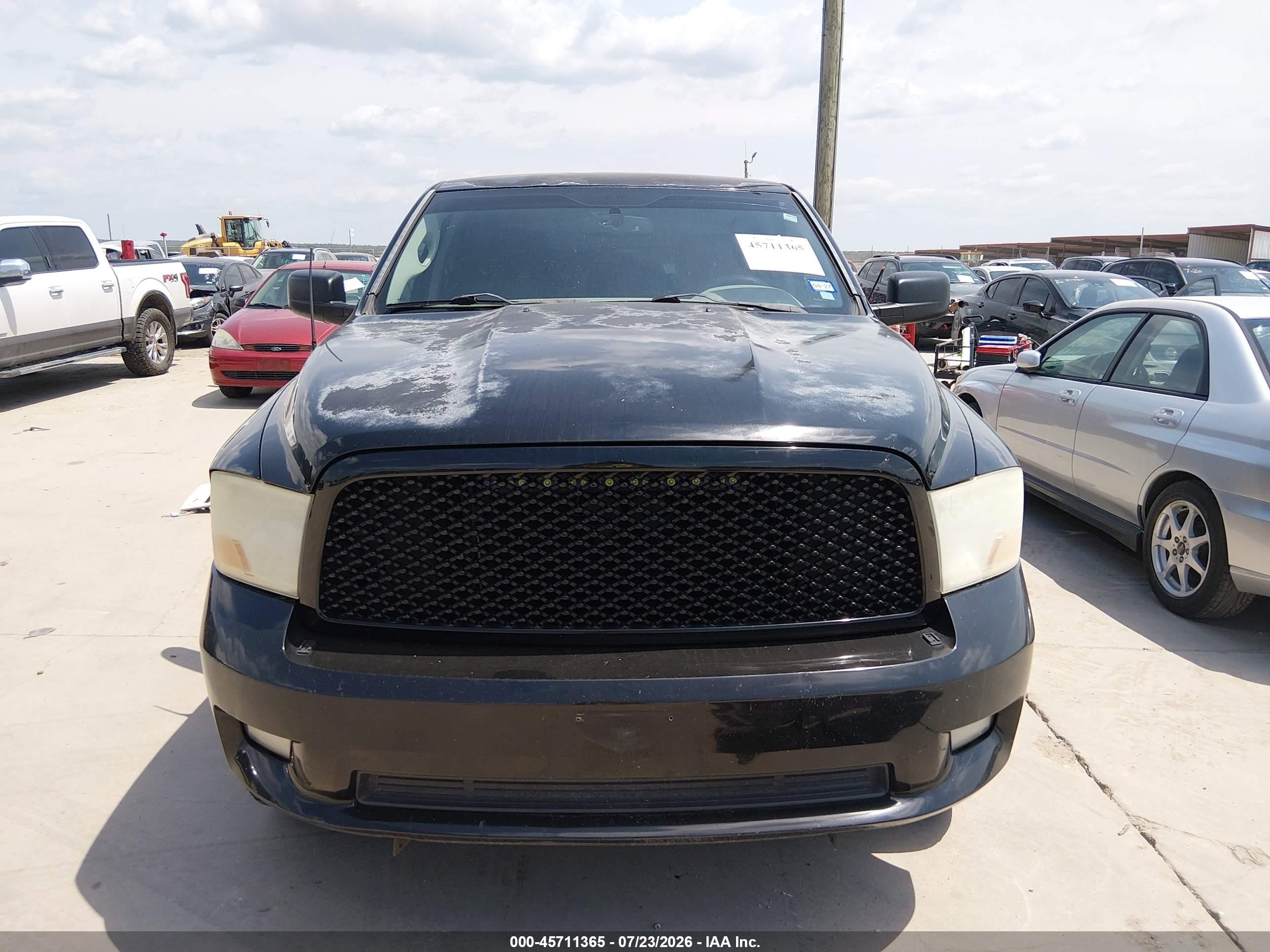 2012 Ram 1500 Express Black vin: 1C6RD6KT3CS191810