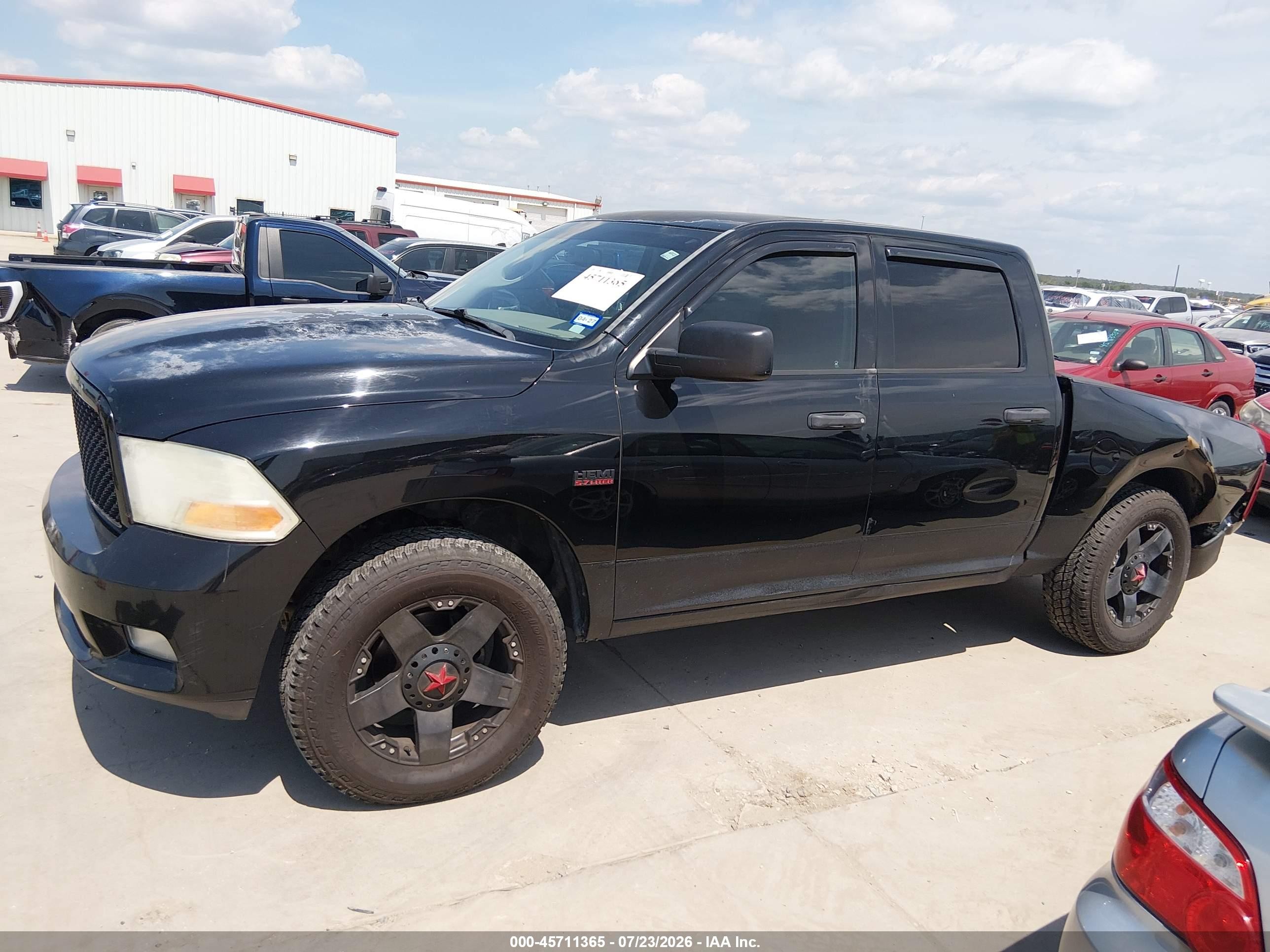 2012 Ram 1500 Express Black vin: 1C6RD6KT3CS191810