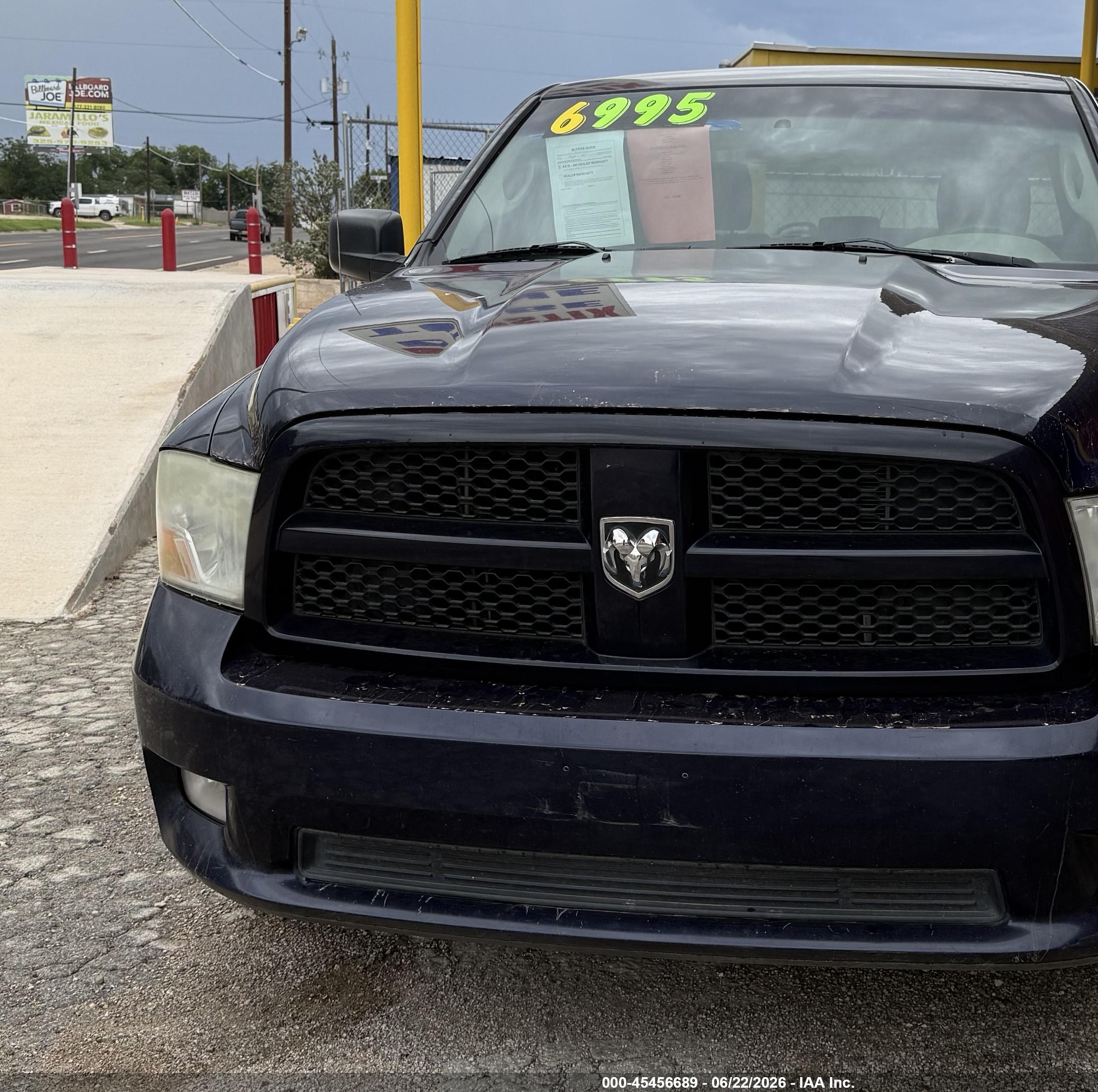 2012 Ram 1500 Express Navy vin: 1C6RD6KT5CS333140