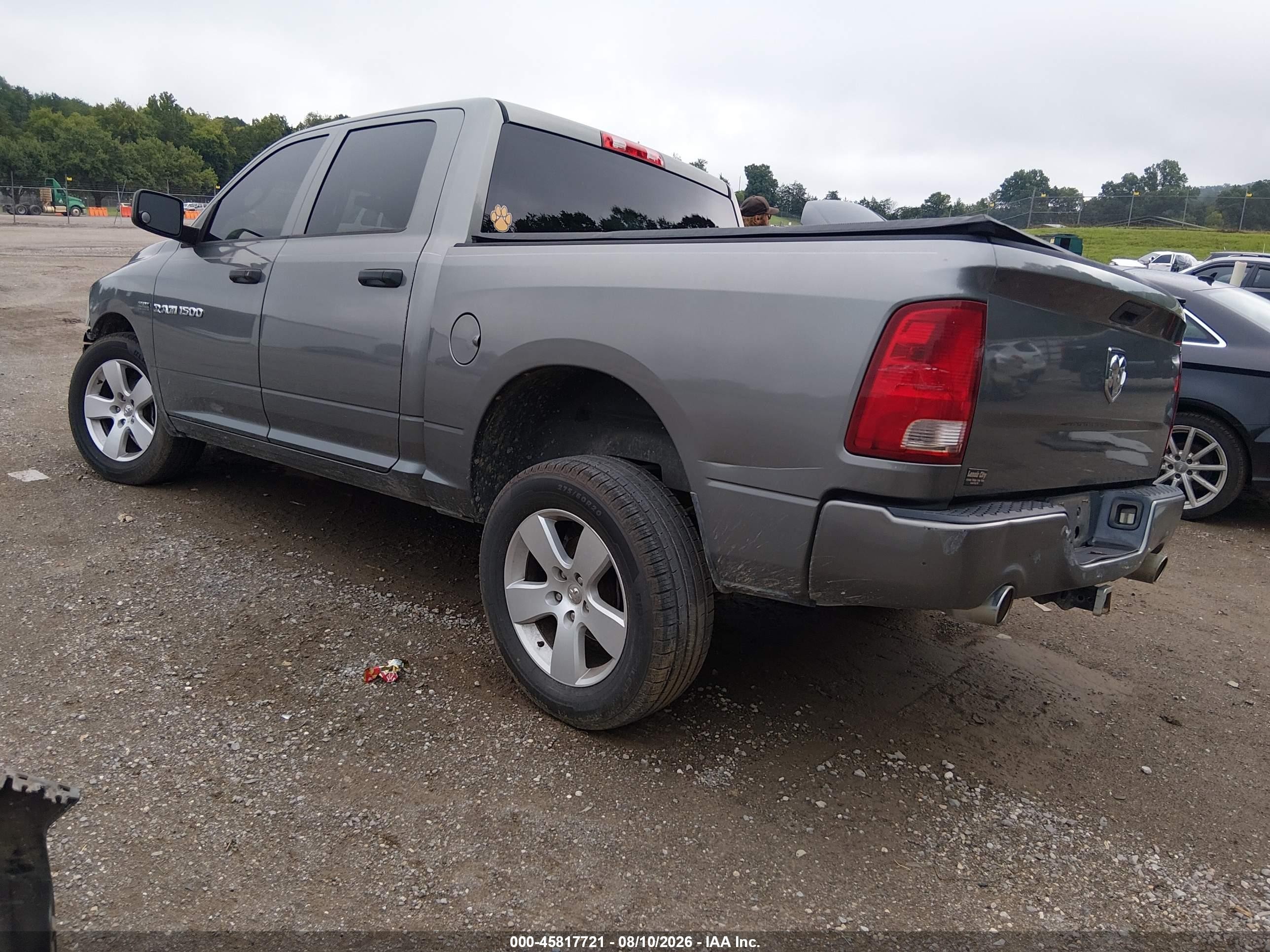 2012 Ram 1500 Express Gray vin: 1C6RD6KT6CS138731