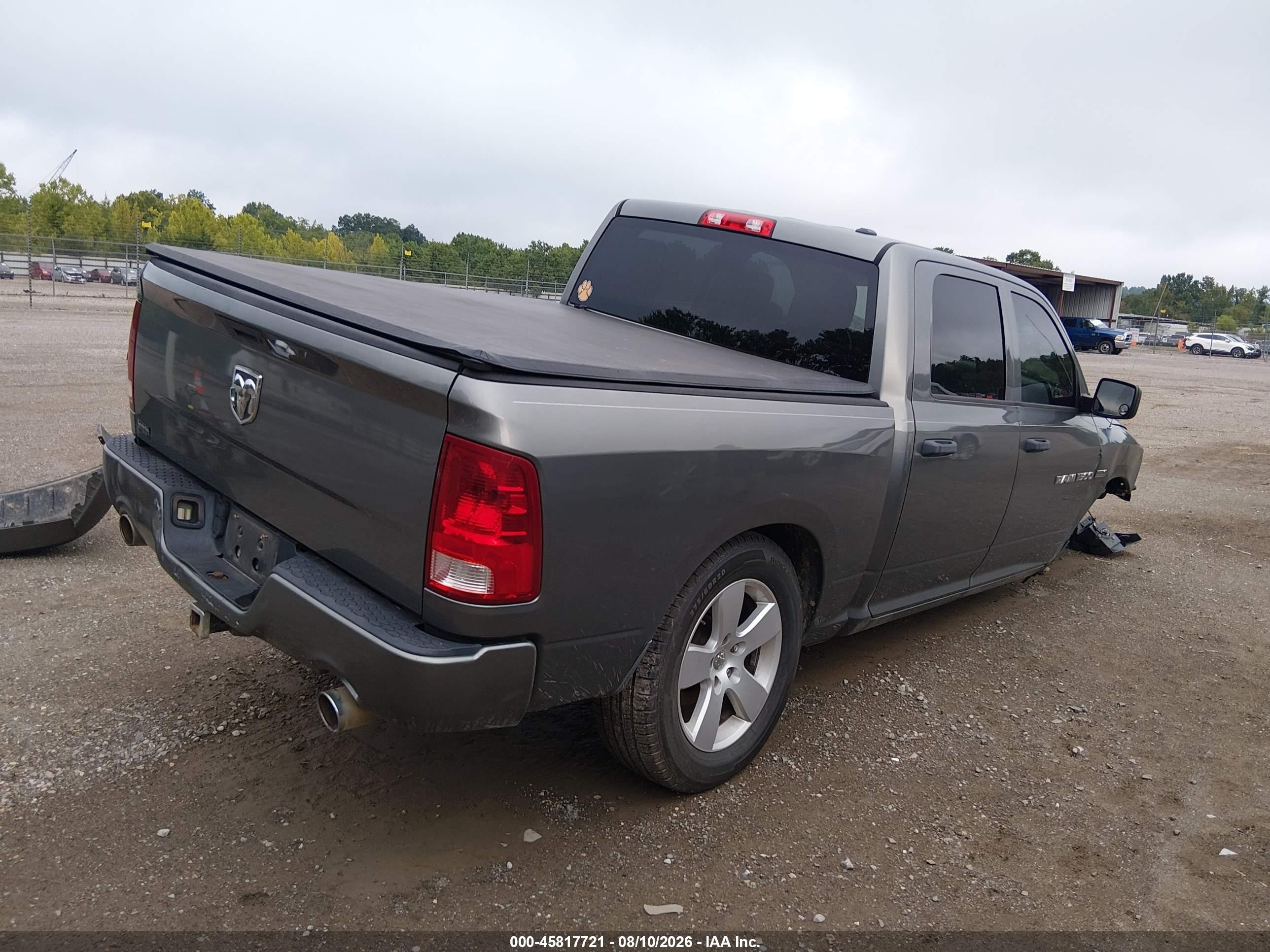 2012 Ram 1500 Express Gray vin: 1C6RD6KT6CS138731