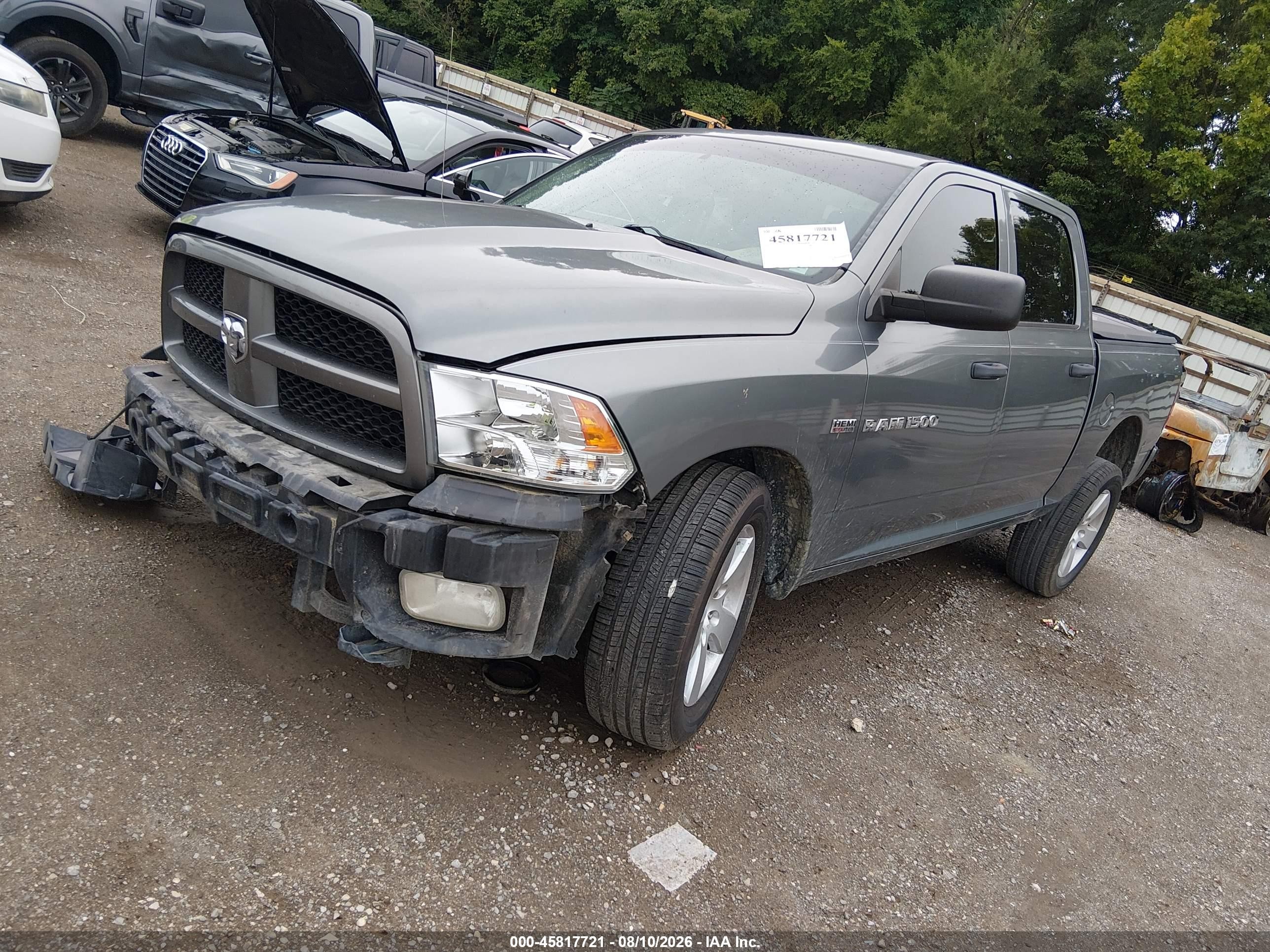2012 Ram 1500 Express Gray vin: 1C6RD6KT6CS138731