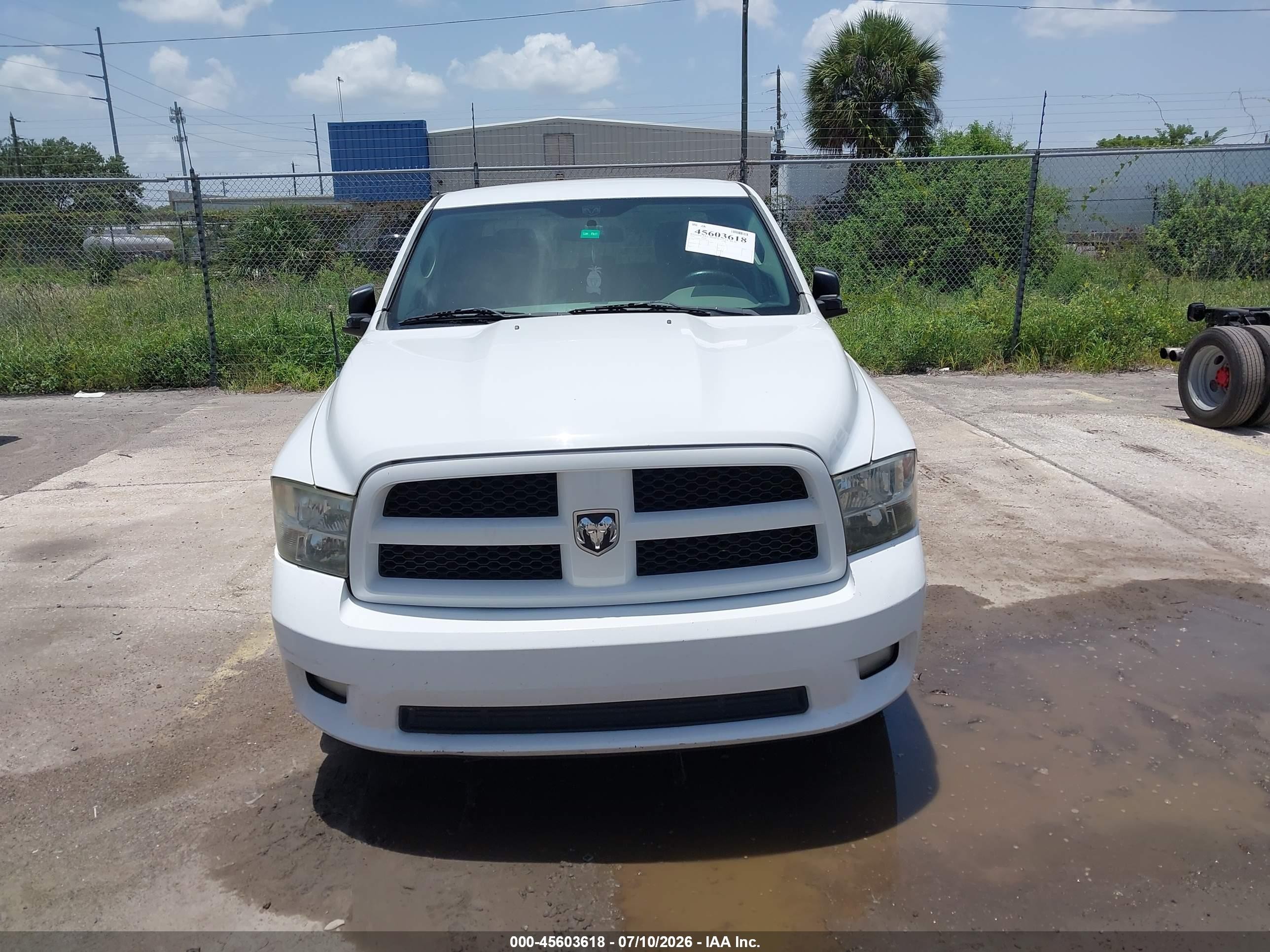 2012 Ram 1500 Express Белый vin: 1C6RD6KT9CS323419