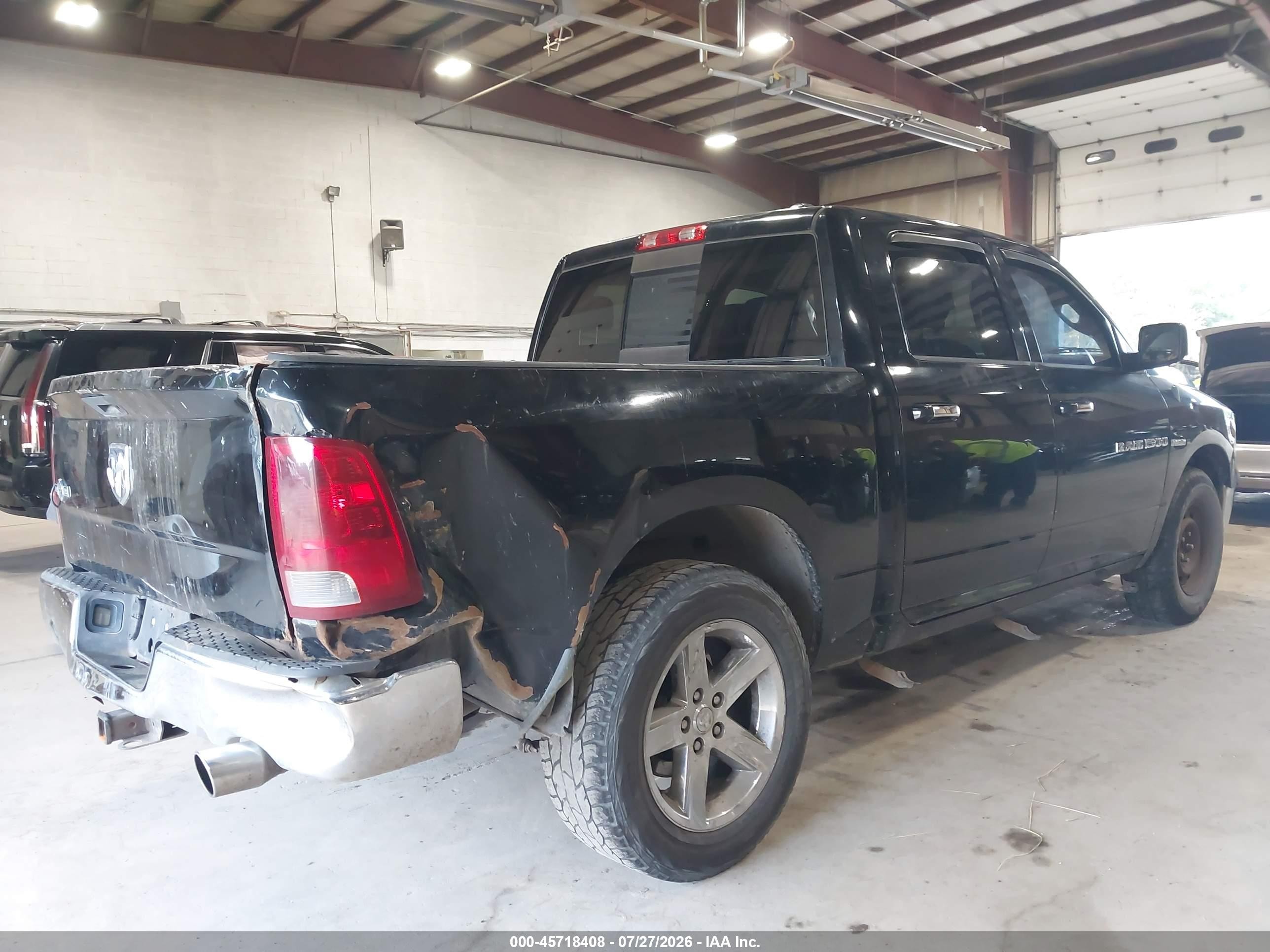 2012 Ram 1500 Lone Star Black vin: 1C6RD6LT0CS153417