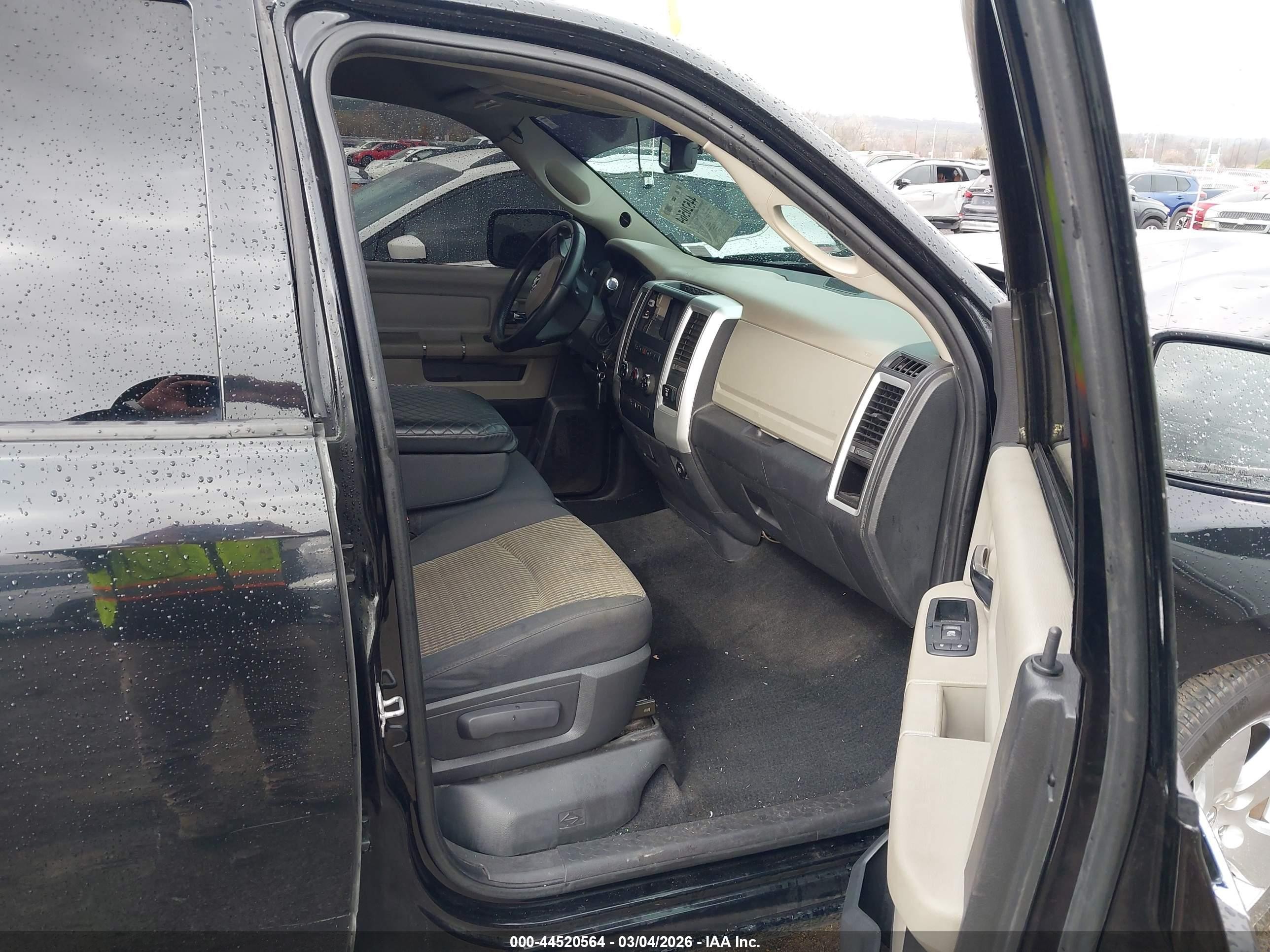 2012 Ram 1500 Slt Black vin: 1C6RD6LT0CS174283