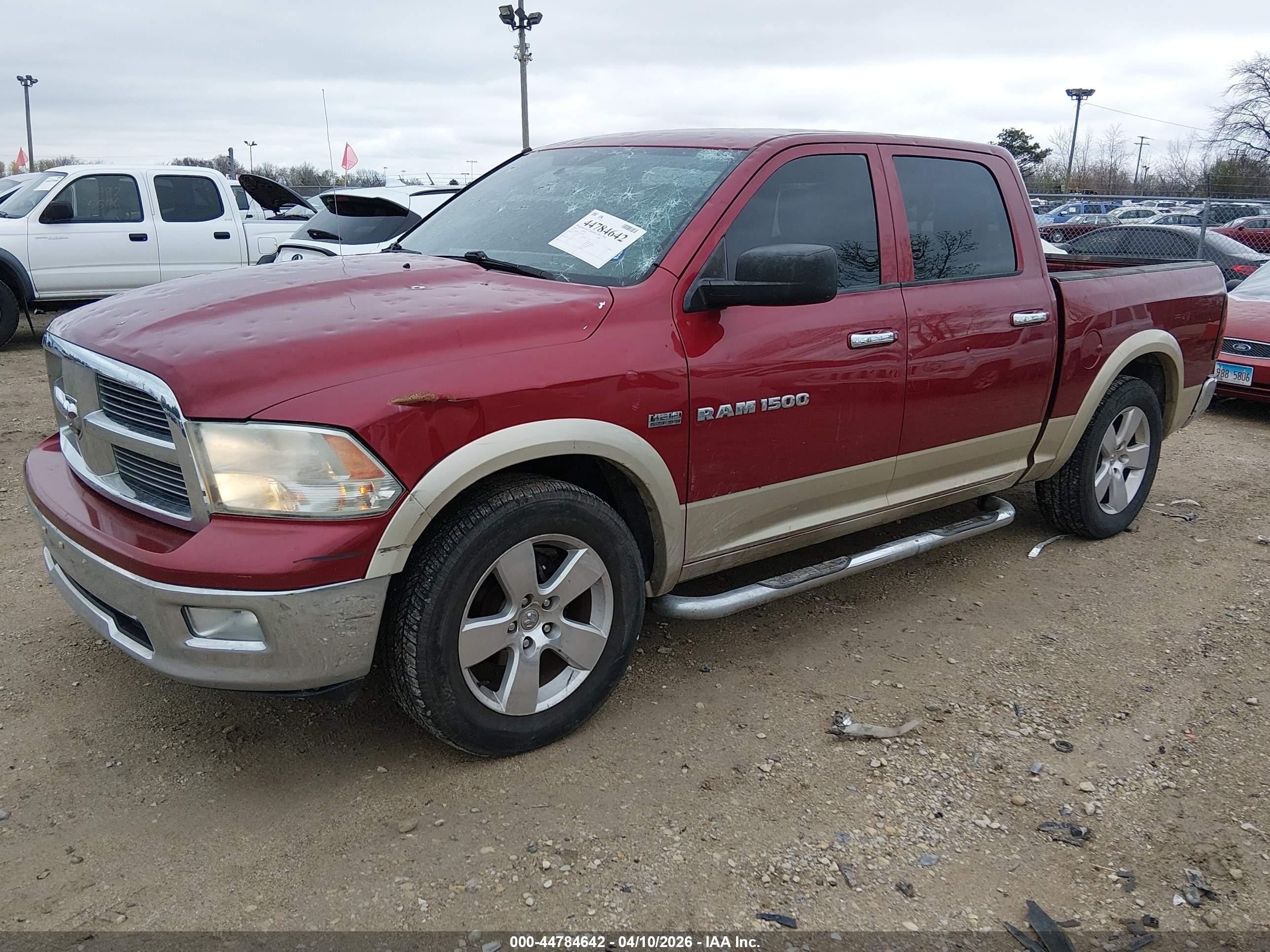2012 Ram 1500 Slt Red vin: 1C6RD6LT1CS281794