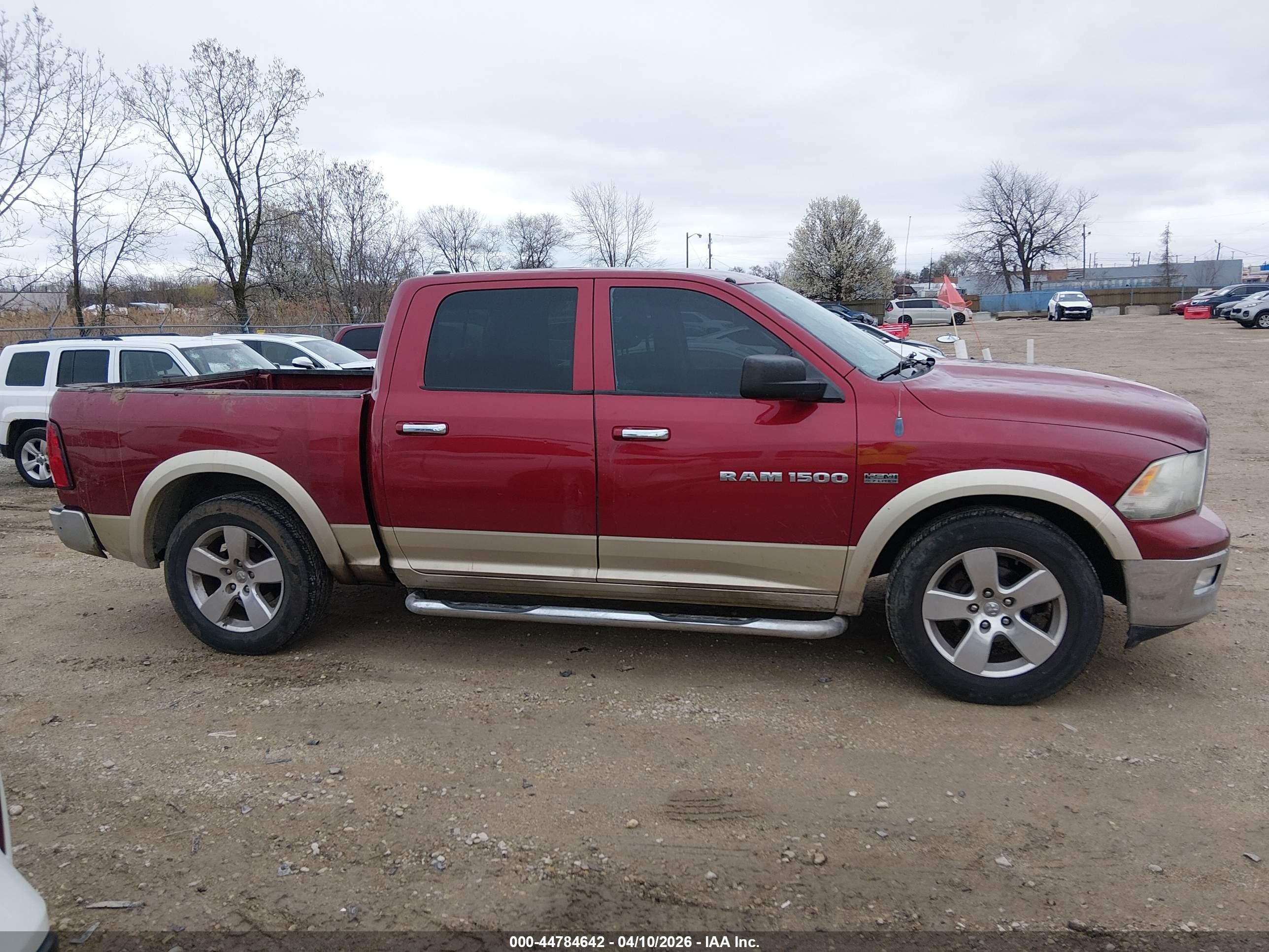 2012 Ram 1500 Slt Red vin: 1C6RD6LT1CS281794