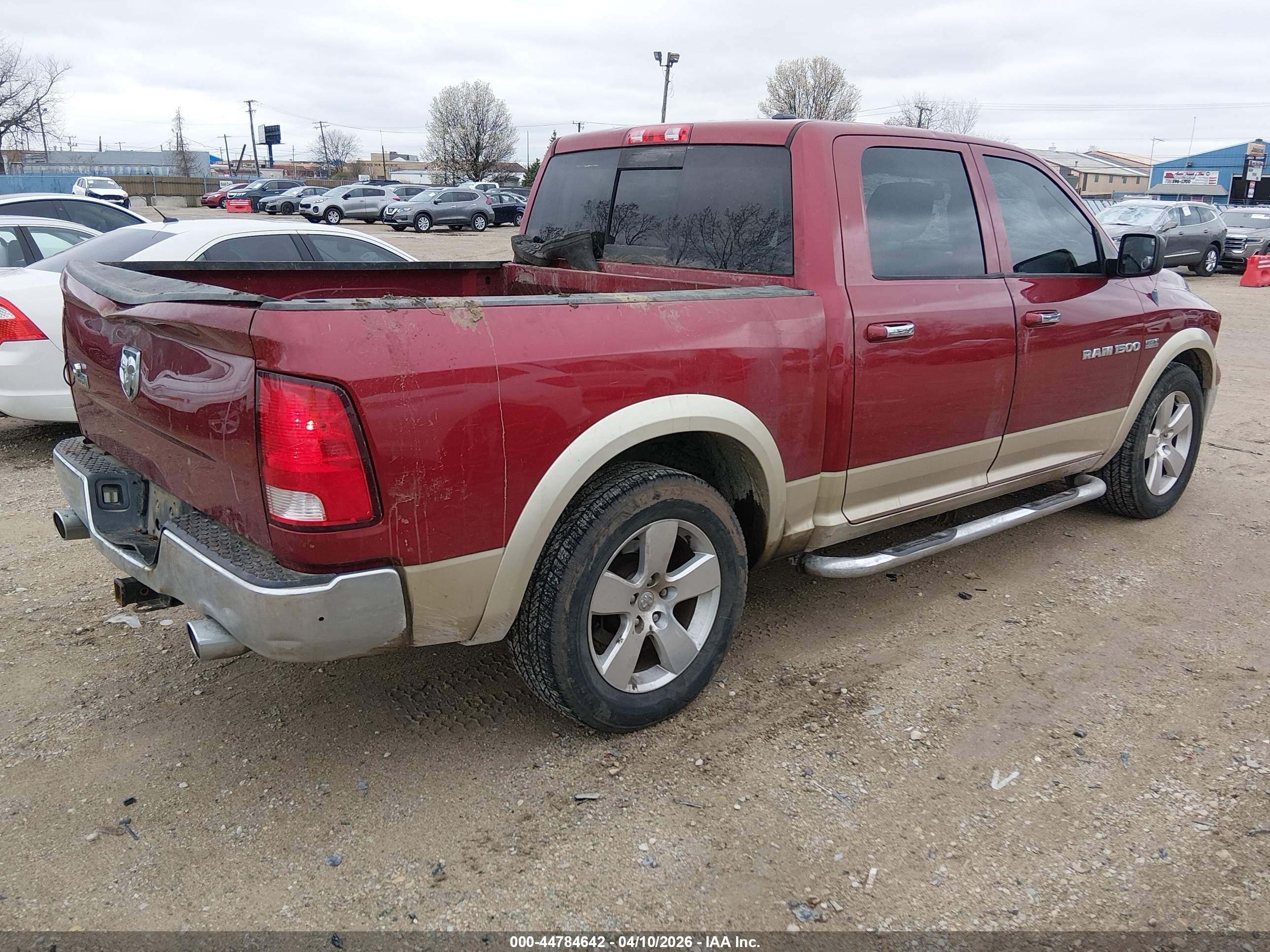 2012 Ram 1500 Slt Red vin: 1C6RD6LT1CS281794