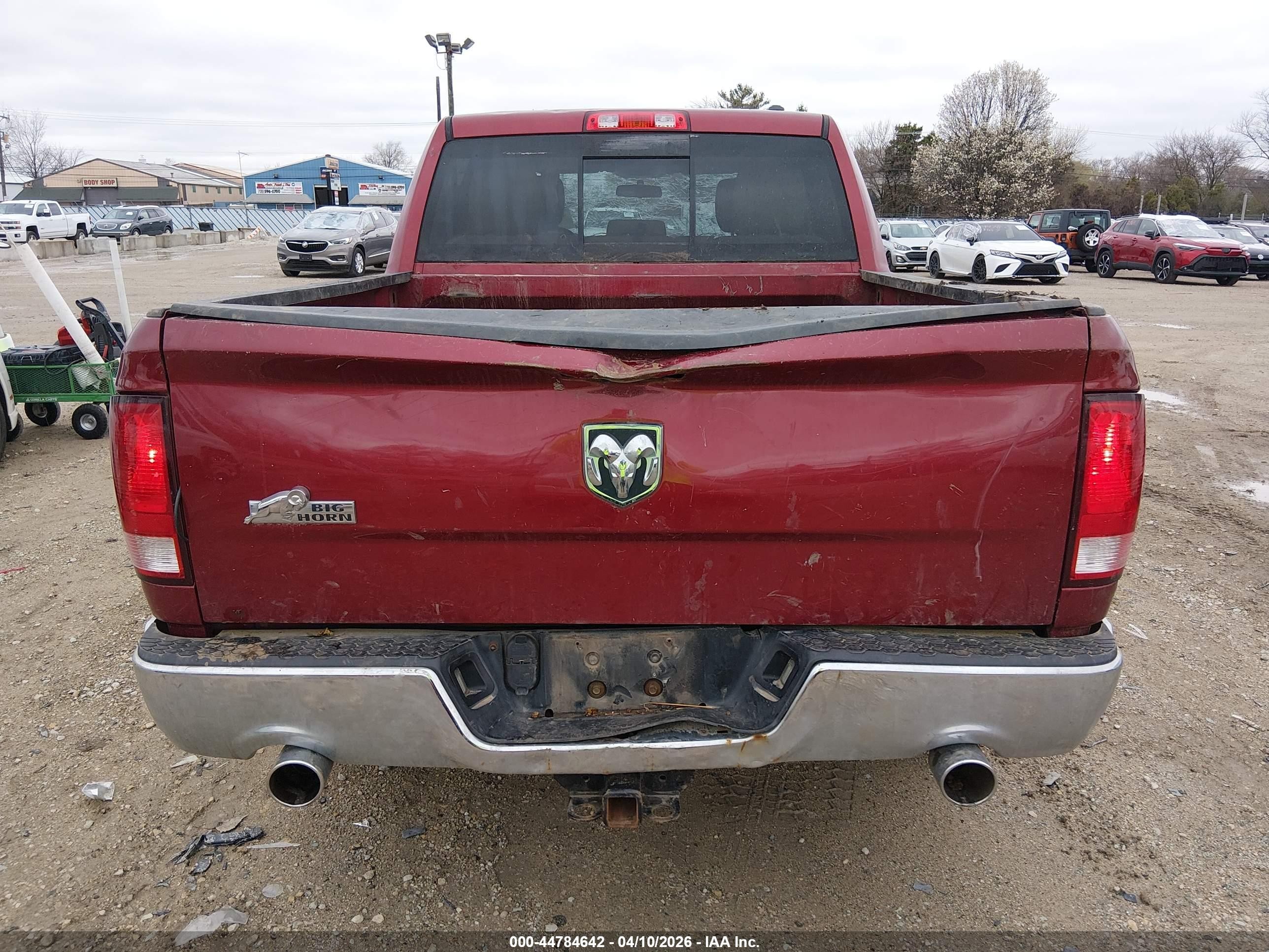 2012 Ram 1500 Slt Red vin: 1C6RD6LT1CS281794