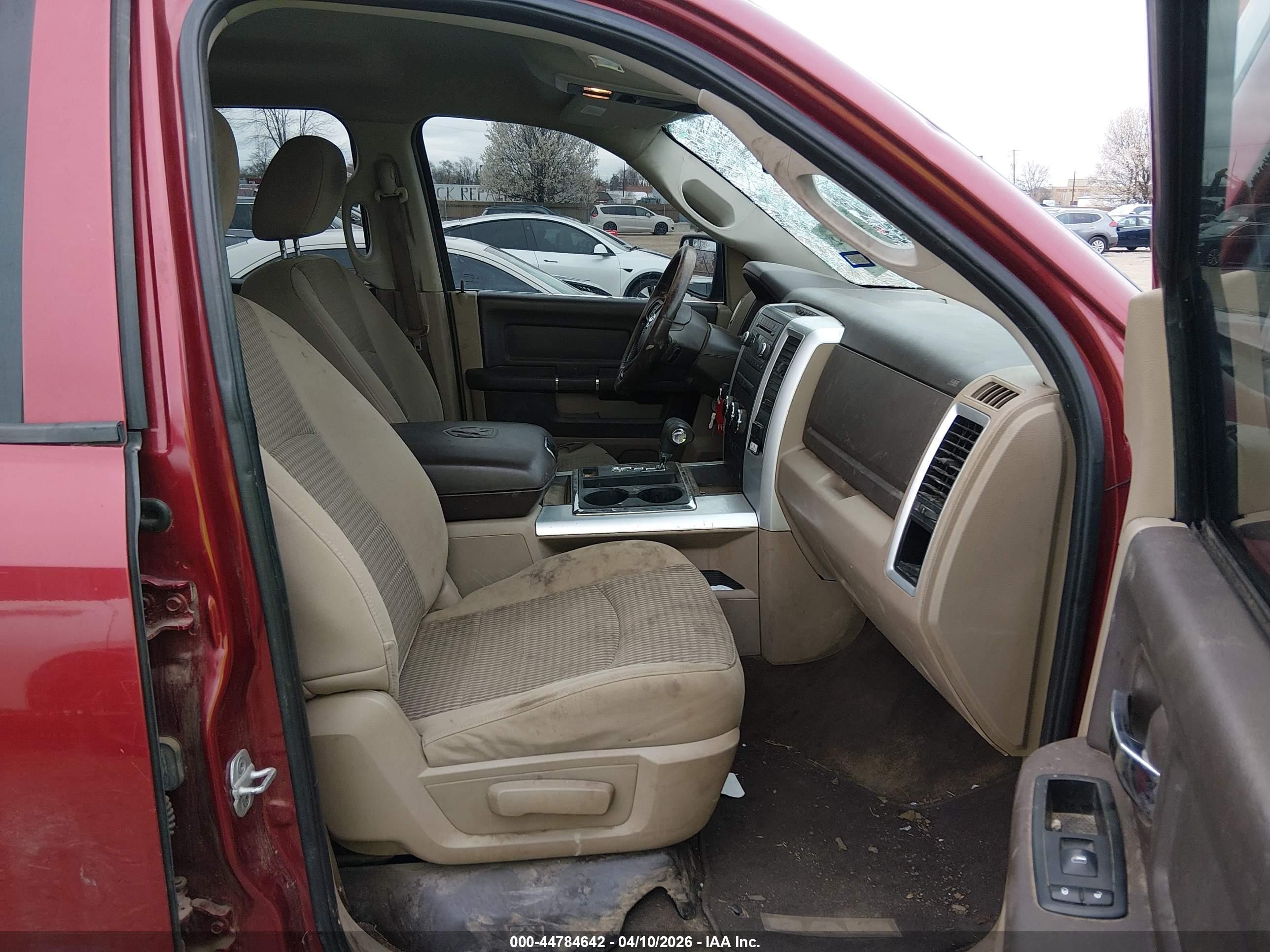 2012 Ram 1500 Slt Red vin: 1C6RD6LT1CS281794