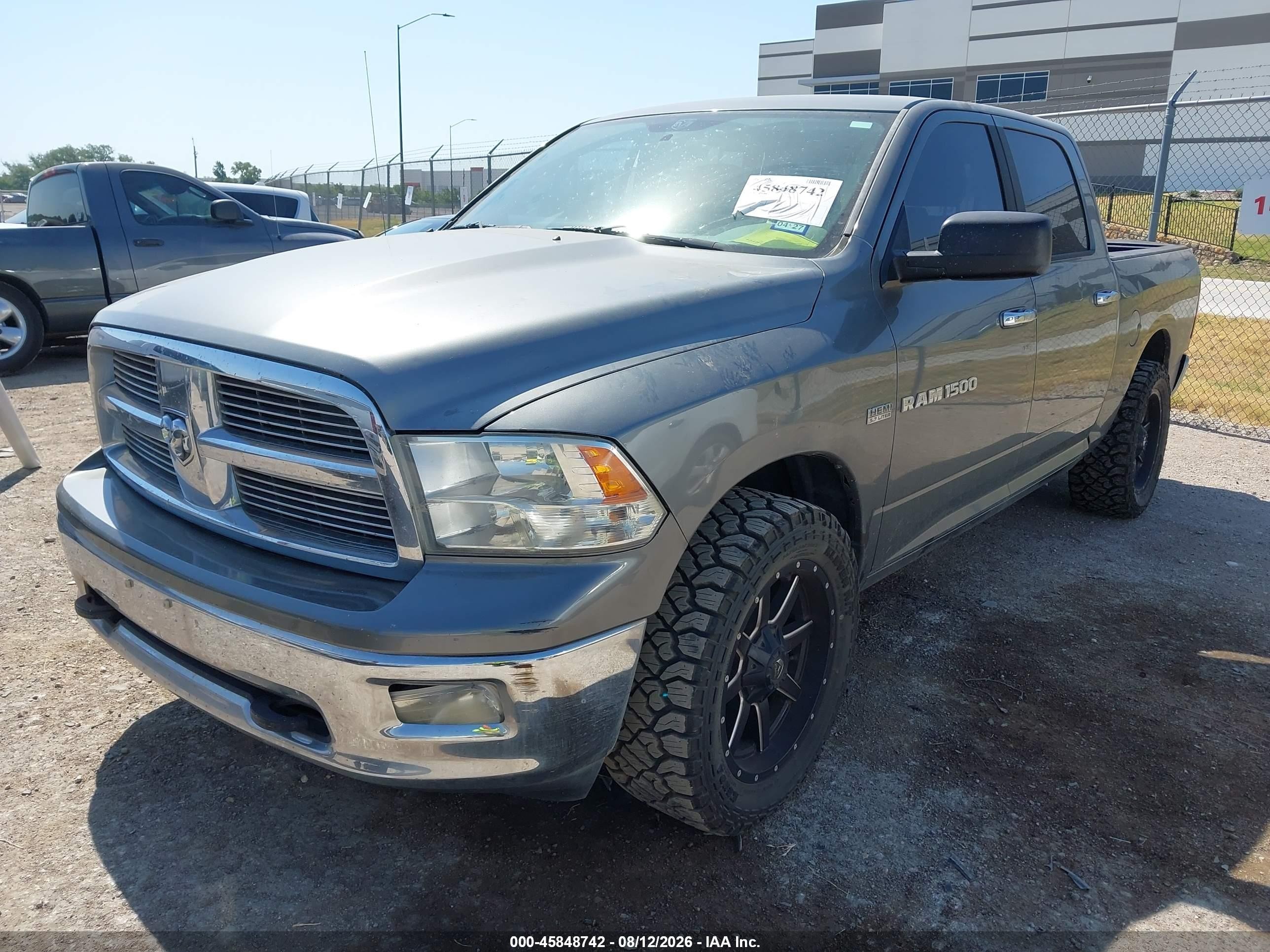 2012 Ram 1500 Slt Gray vin: 1C6RD6LT3CS323818