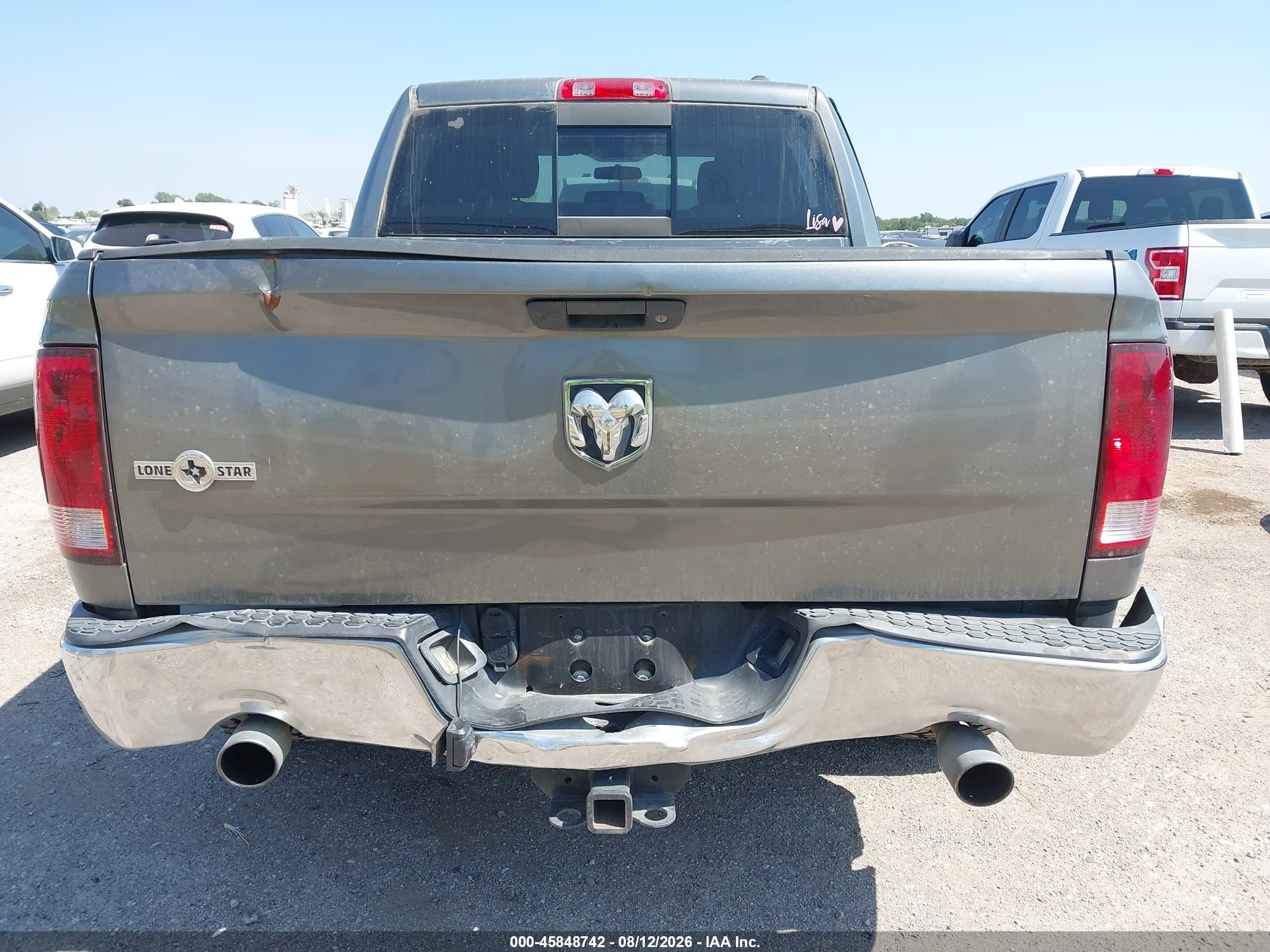 2012 Ram 1500 Slt Gray vin: 1C6RD6LT3CS323818