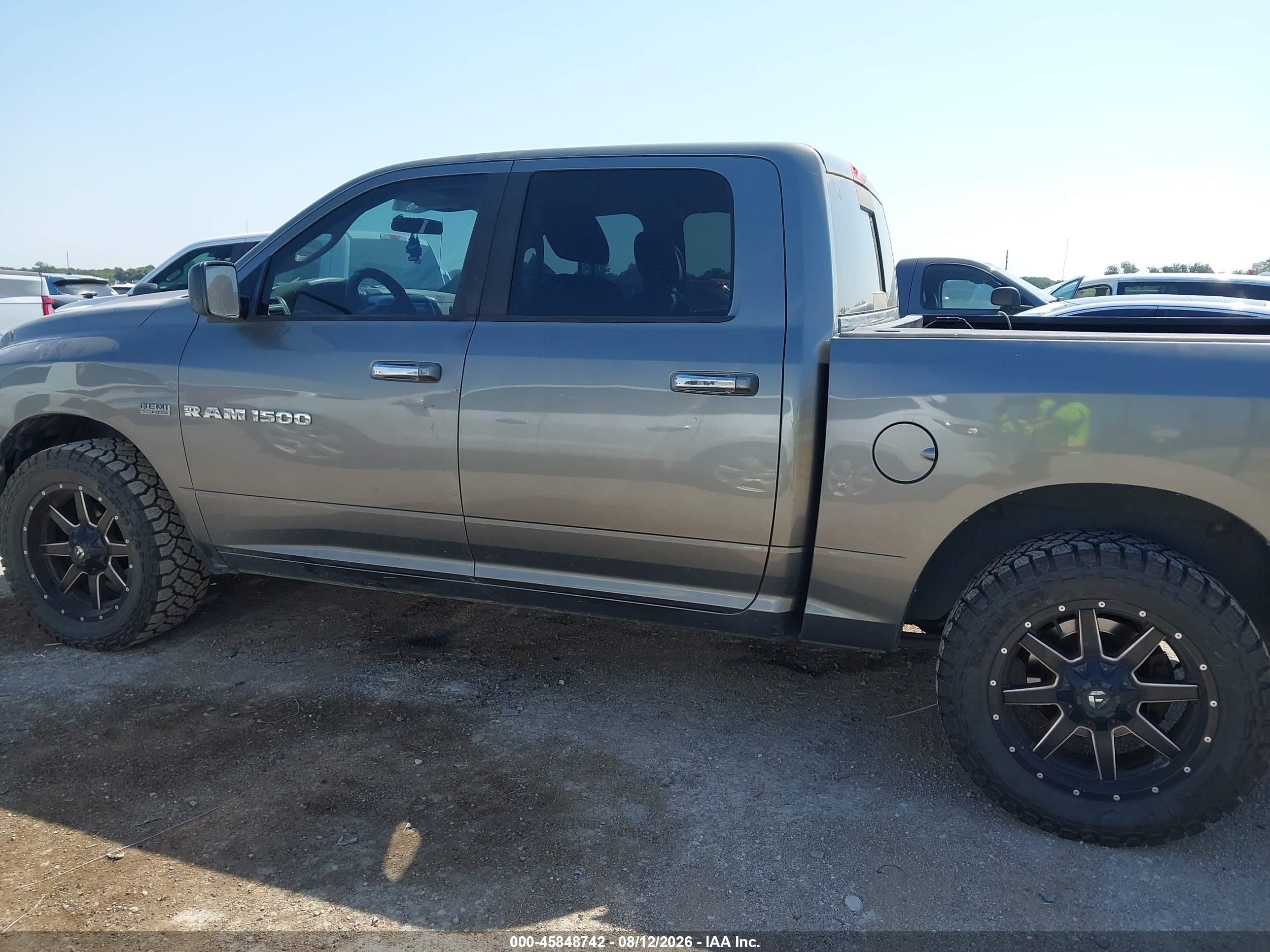 2012 Ram 1500 Slt Gray vin: 1C6RD6LT3CS323818