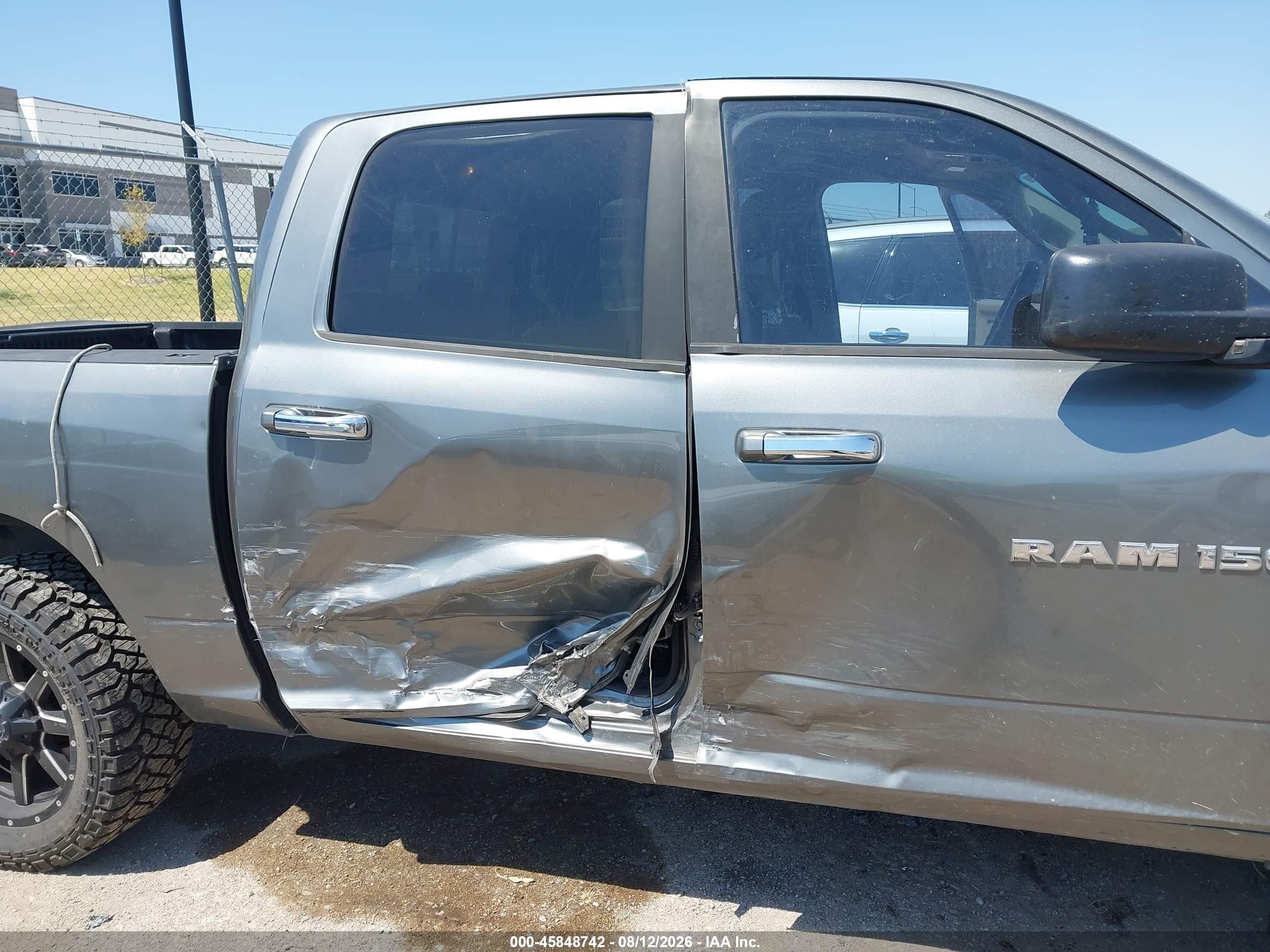 2012 Ram 1500 Slt Gray vin: 1C6RD6LT3CS323818