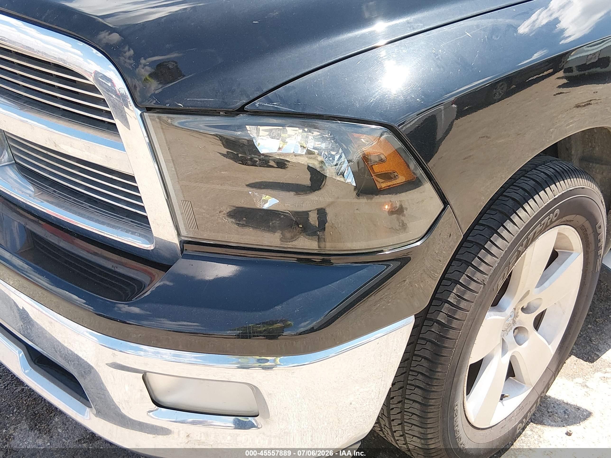 2012 Ram 1500 Slt Black vin: 1C6RD6LT4CS137091