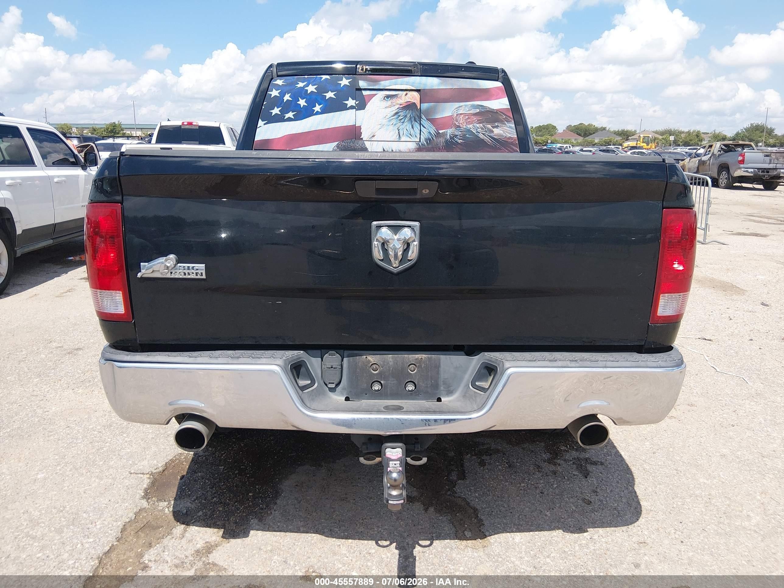 2012 Ram 1500 Slt Black vin: 1C6RD6LT4CS137091