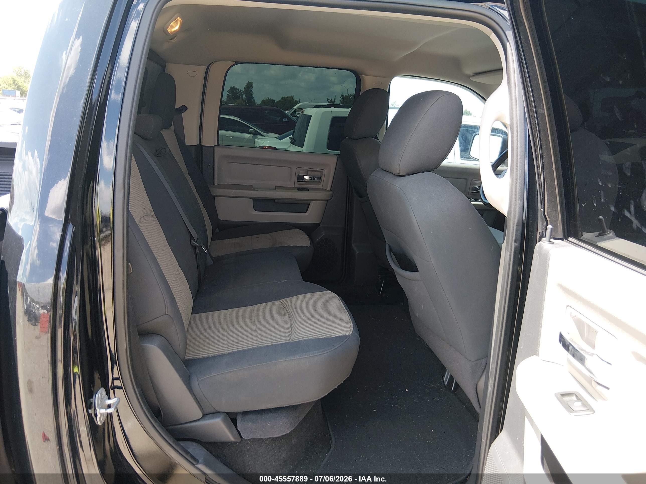 2012 Ram 1500 Slt Black vin: 1C6RD6LT4CS137091