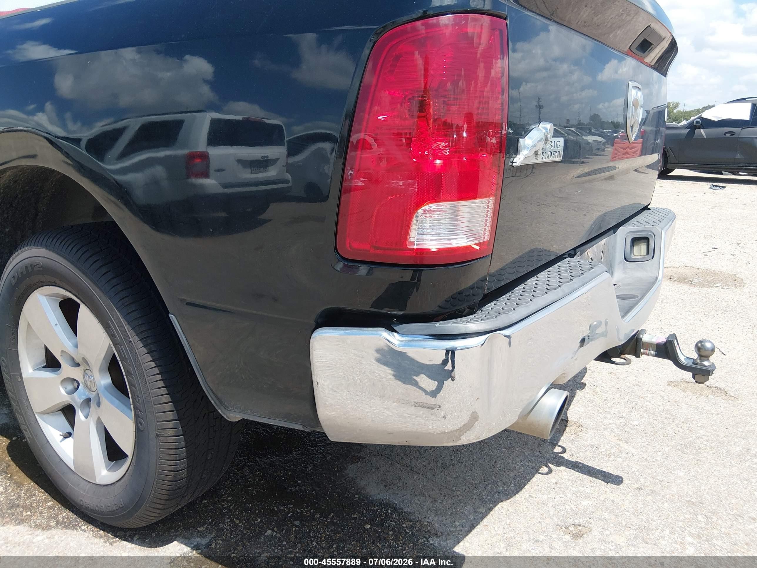 2012 Ram 1500 Slt Black vin: 1C6RD6LT4CS137091