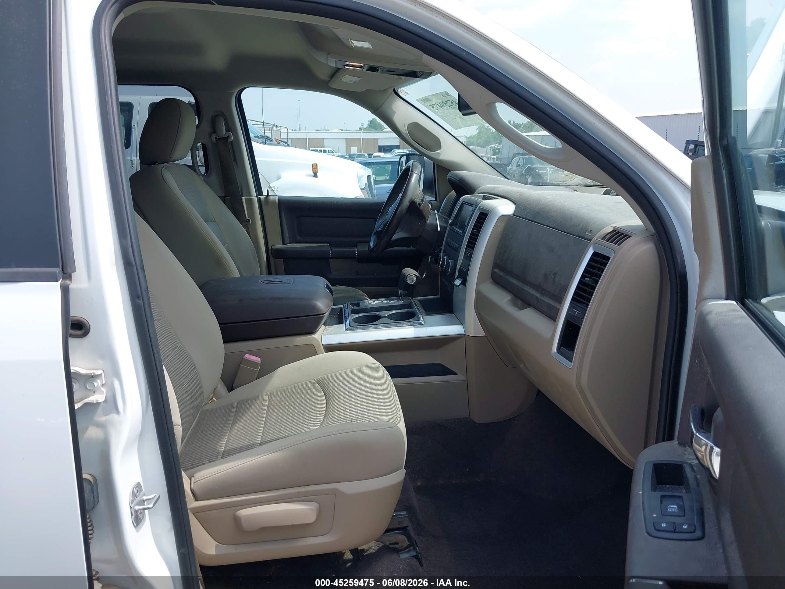 2012 Ram 1500 Slt White vin: 1C6RD6LT4CS223792