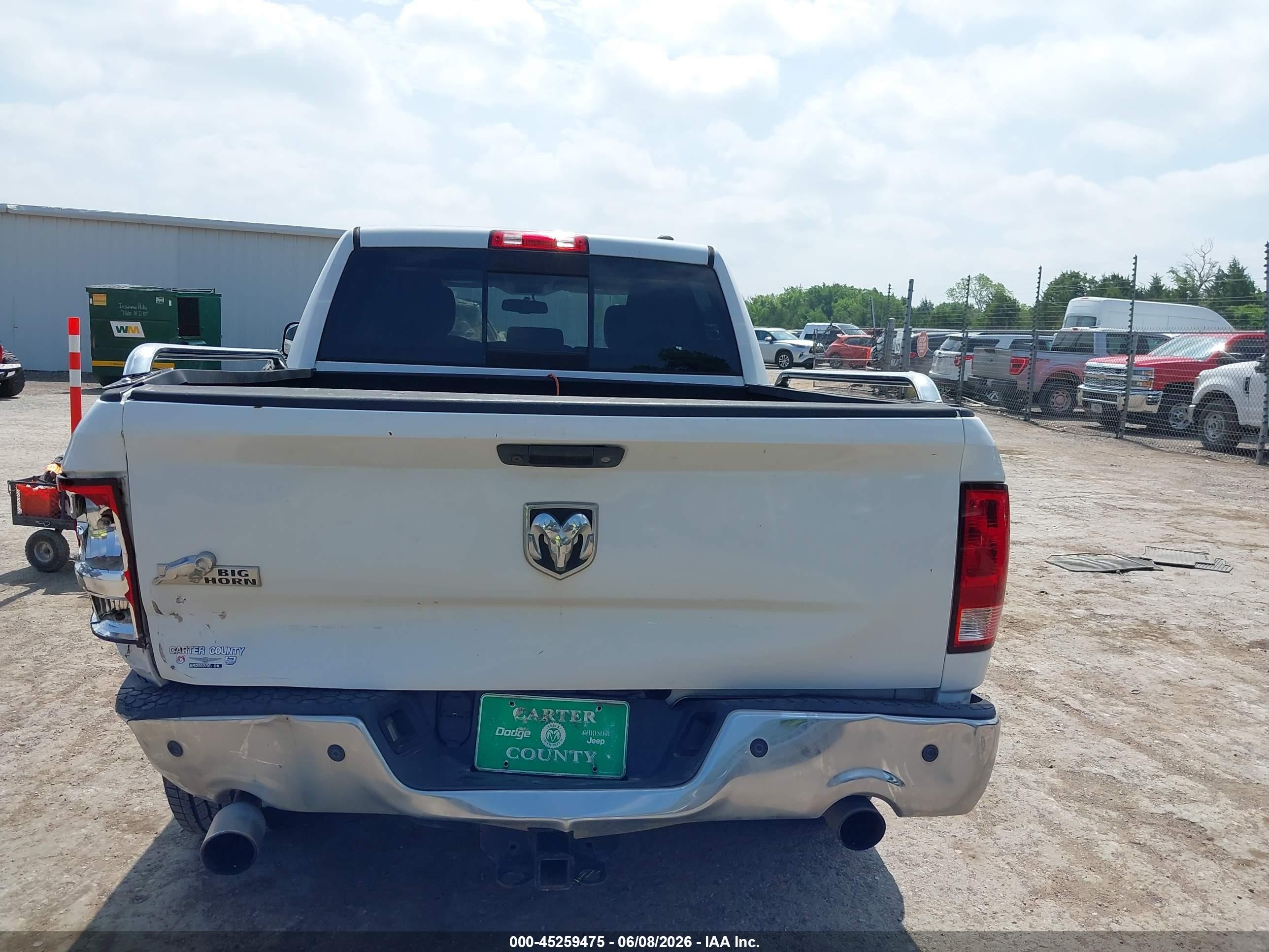 2012 Ram 1500 Slt White vin: 1C6RD6LT4CS223792