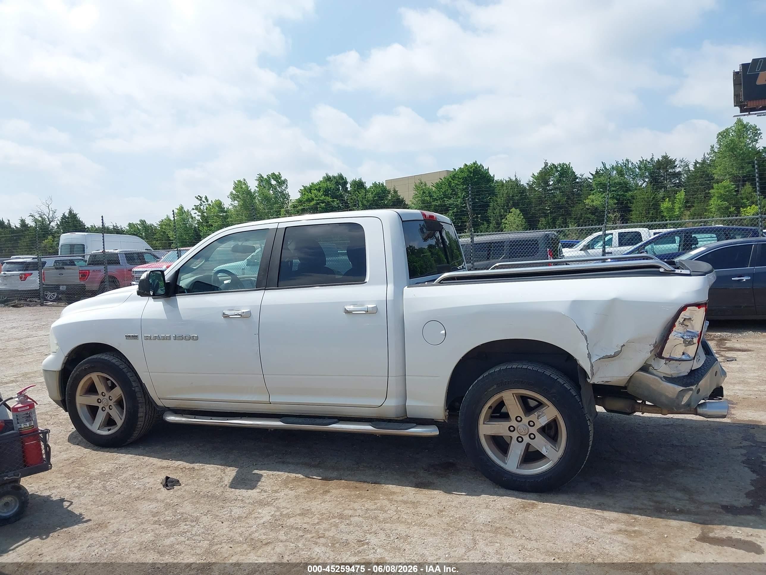 2012 Ram 1500 Slt White vin: 1C6RD6LT4CS223792