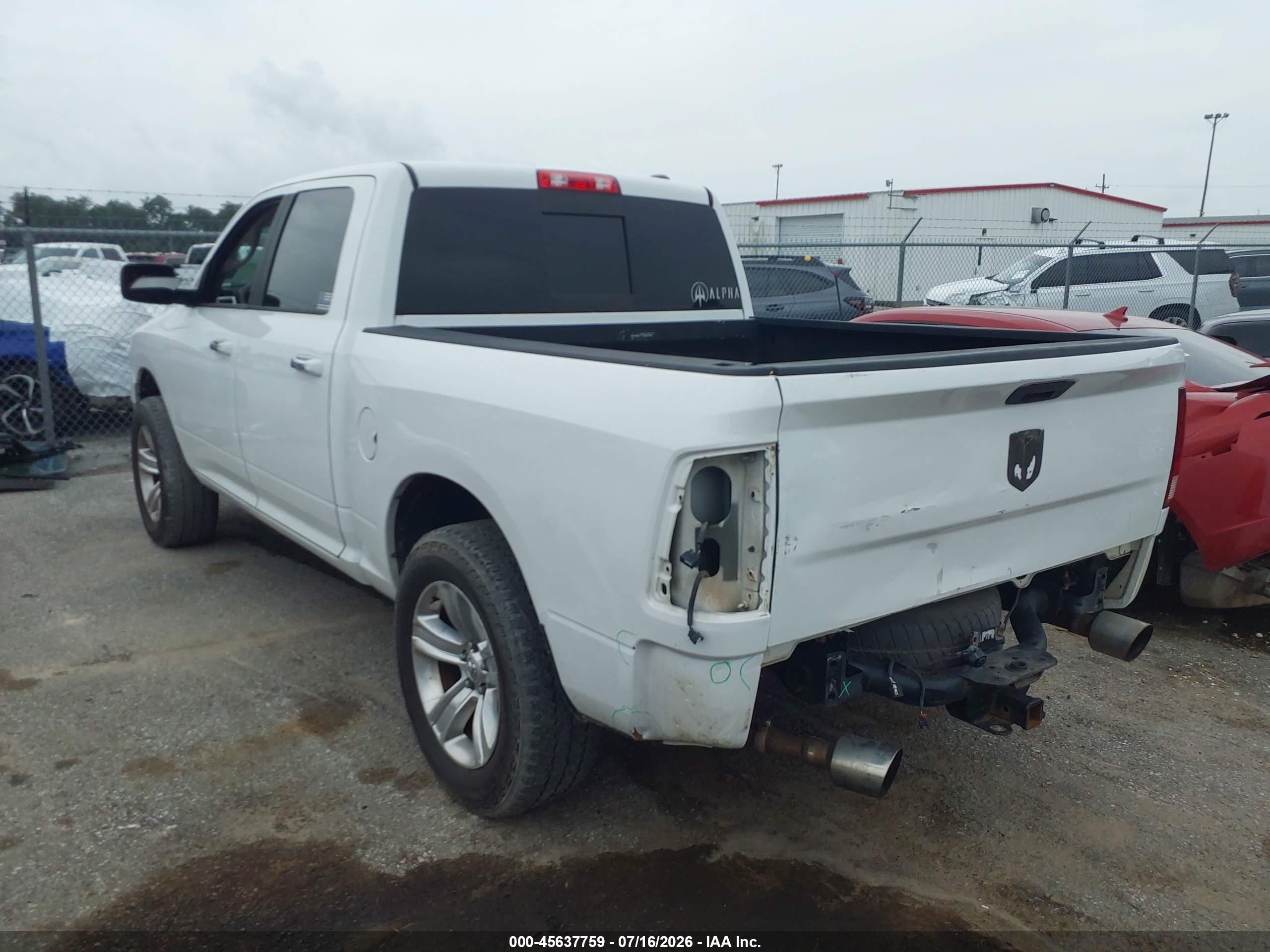 2012 Ram 1500 Big Horn White vin: 1C6RD6LT4CS318630