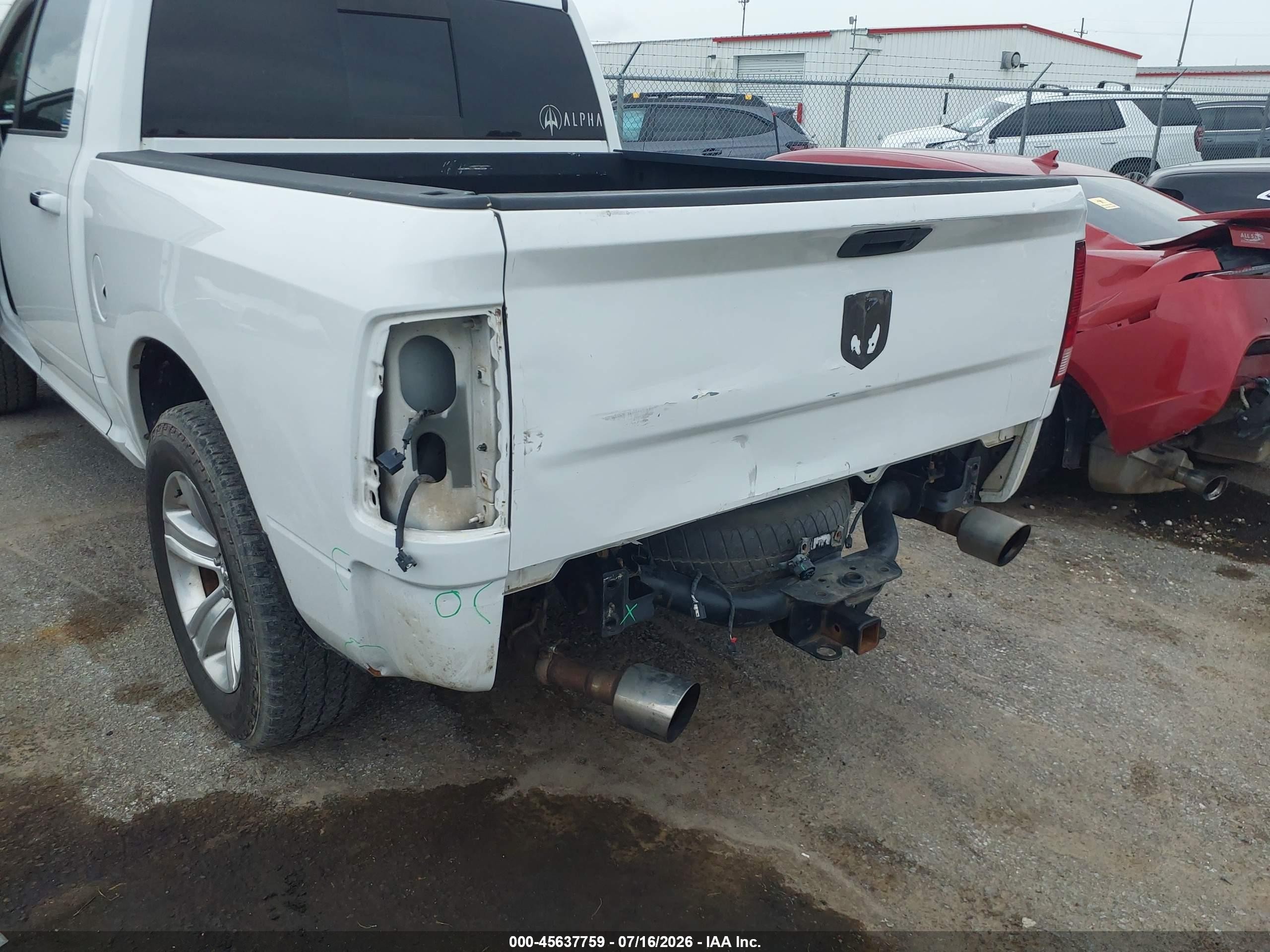 2012 Ram 1500 Big Horn White vin: 1C6RD6LT4CS318630