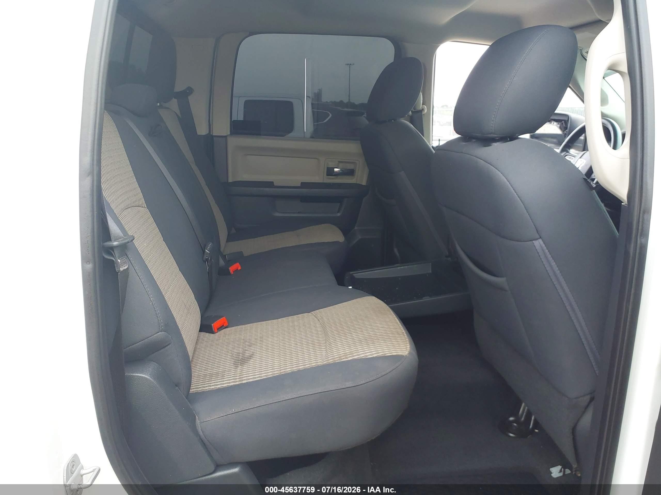 2012 Ram 1500 Big Horn White vin: 1C6RD6LT4CS318630