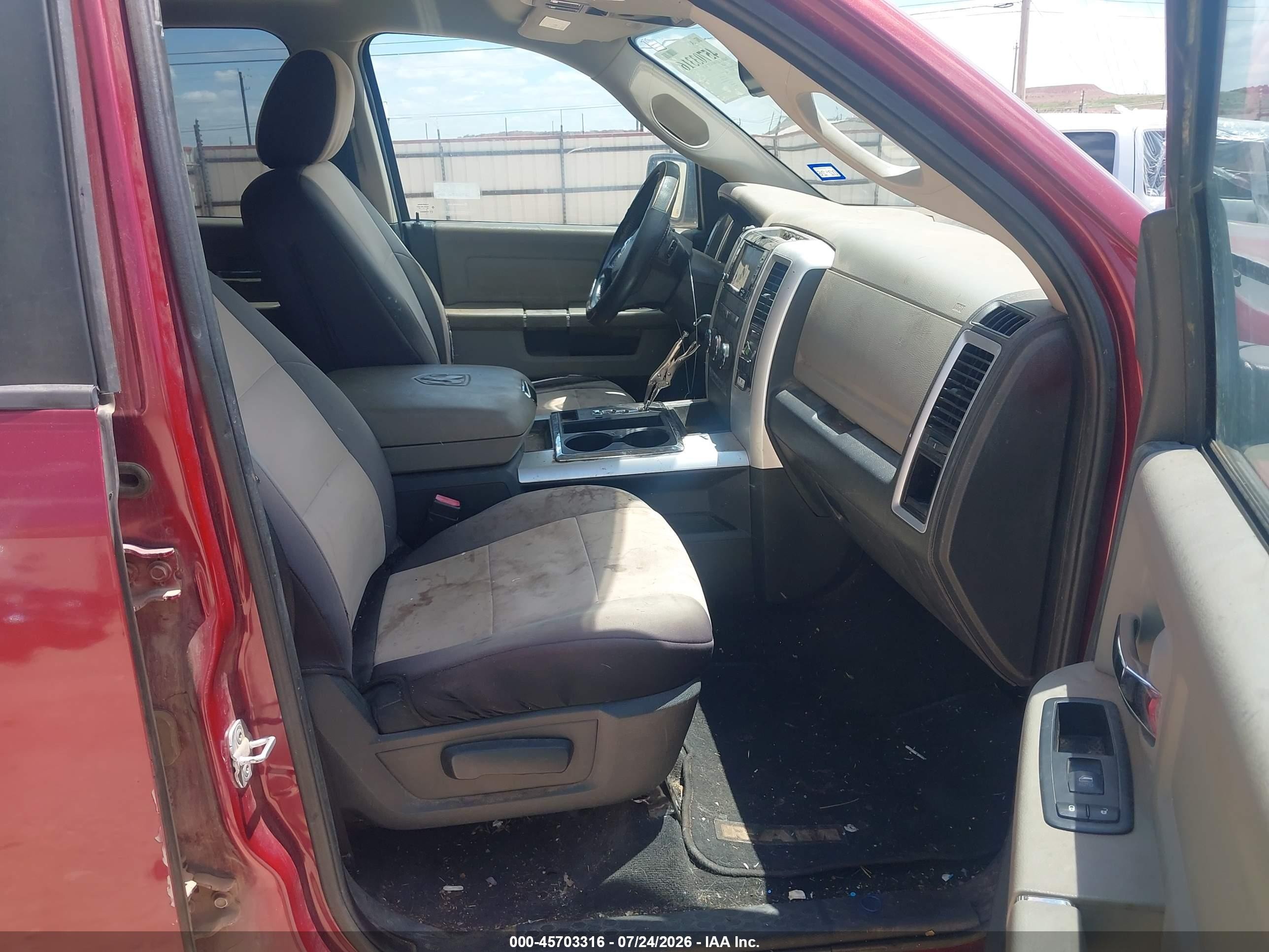 2012 Ram 1500 Lone Star Burgundy vin: 1C6RD6LT5CS236955