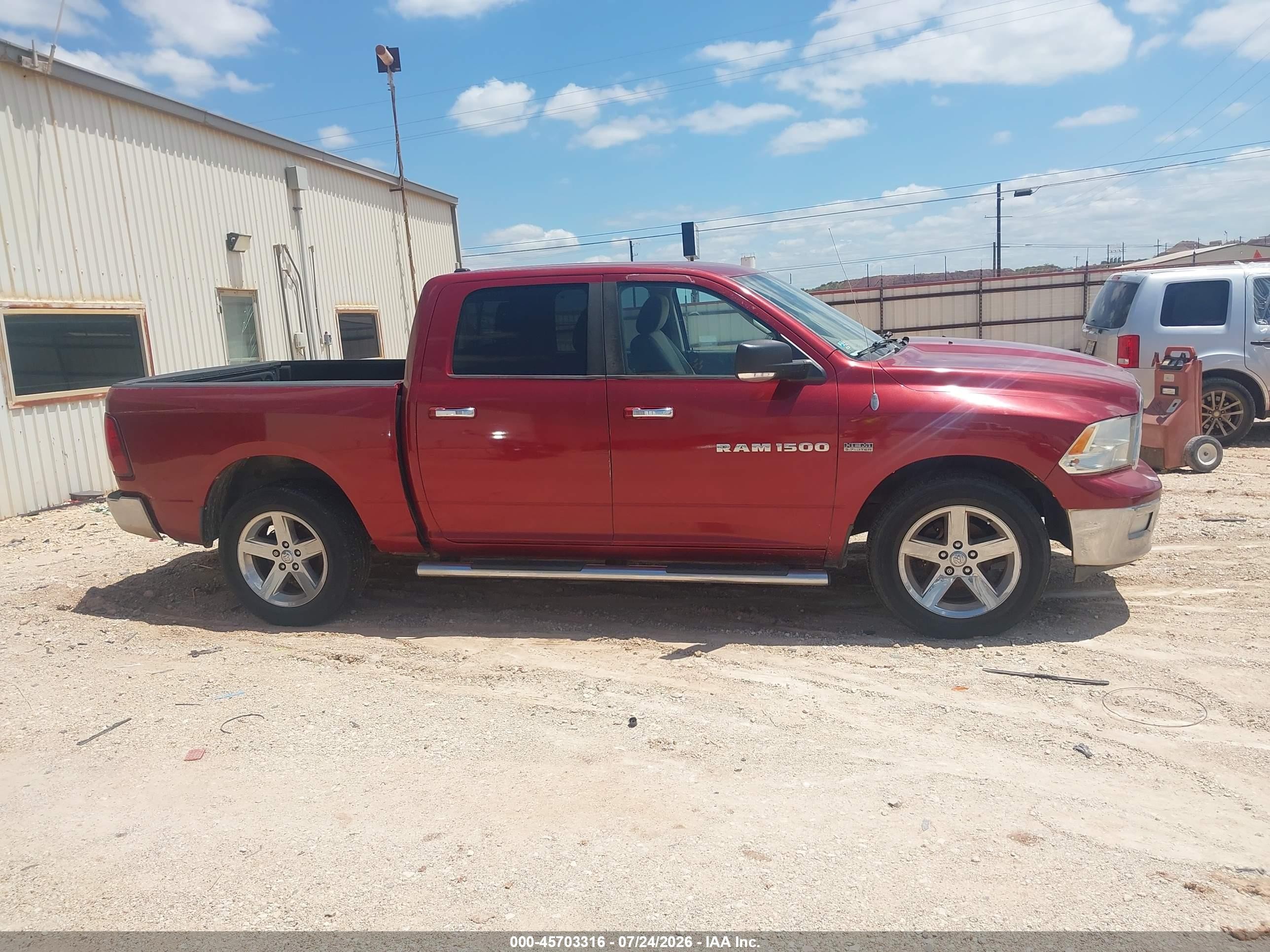 2012 Ram 1500 Lone Star Burgundy vin: 1C6RD6LT5CS236955