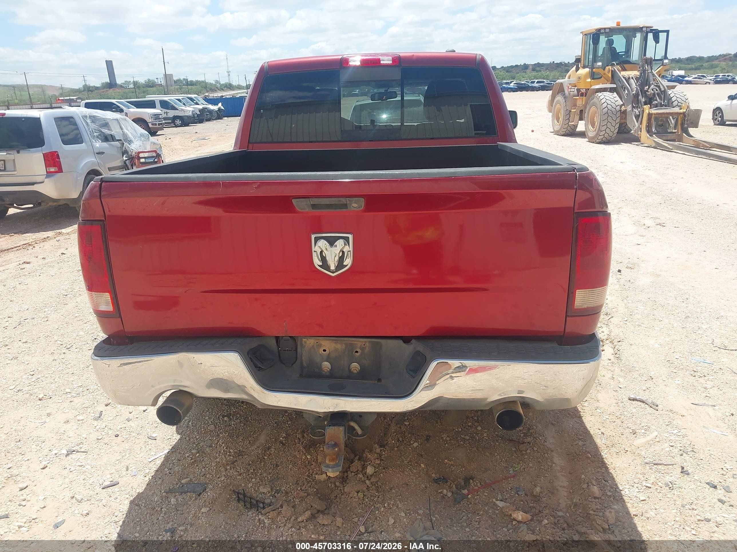 2012 Ram 1500 Lone Star Burgundy vin: 1C6RD6LT5CS236955