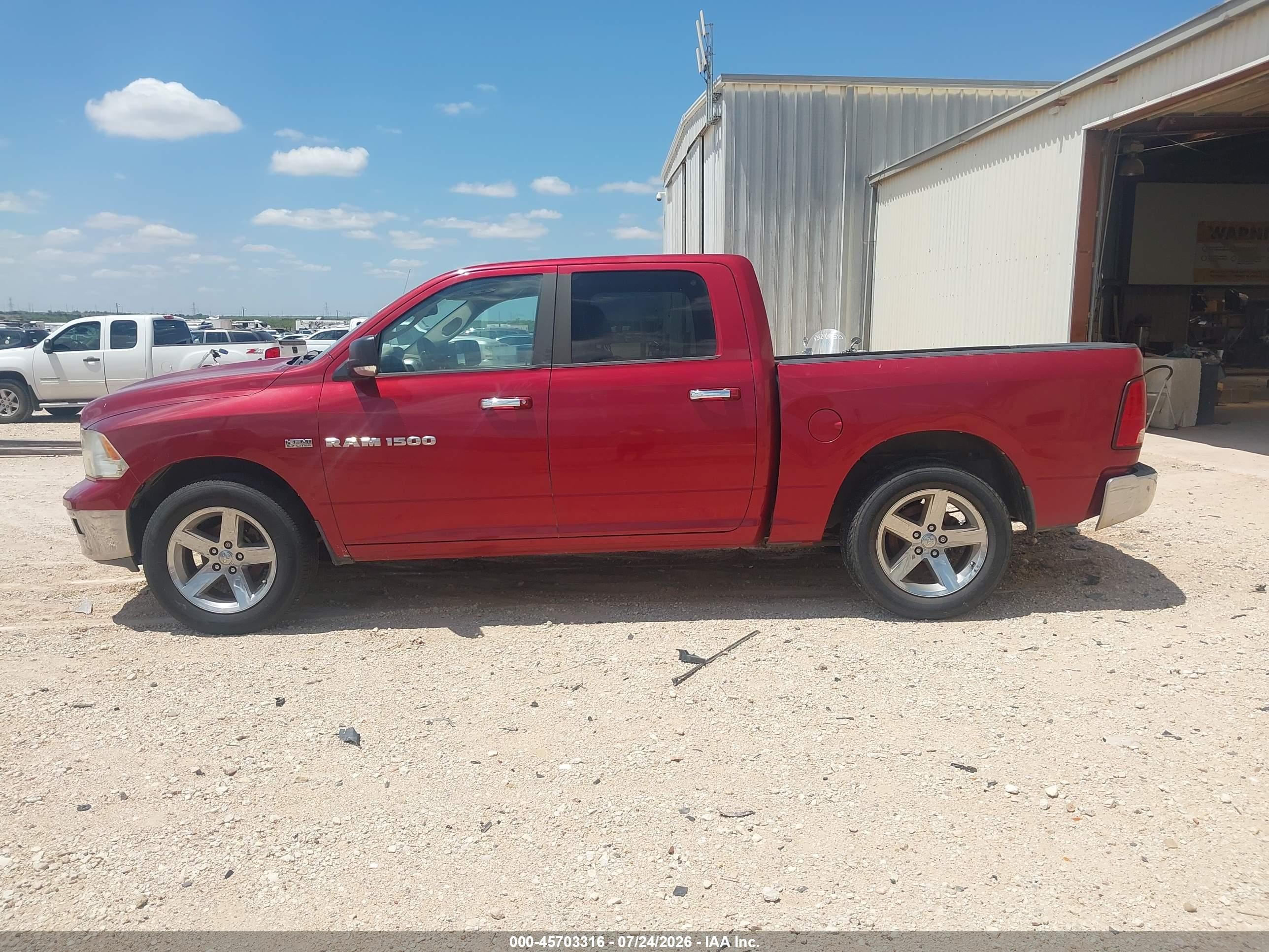 2012 Ram 1500 Lone Star Burgundy vin: 1C6RD6LT5CS236955