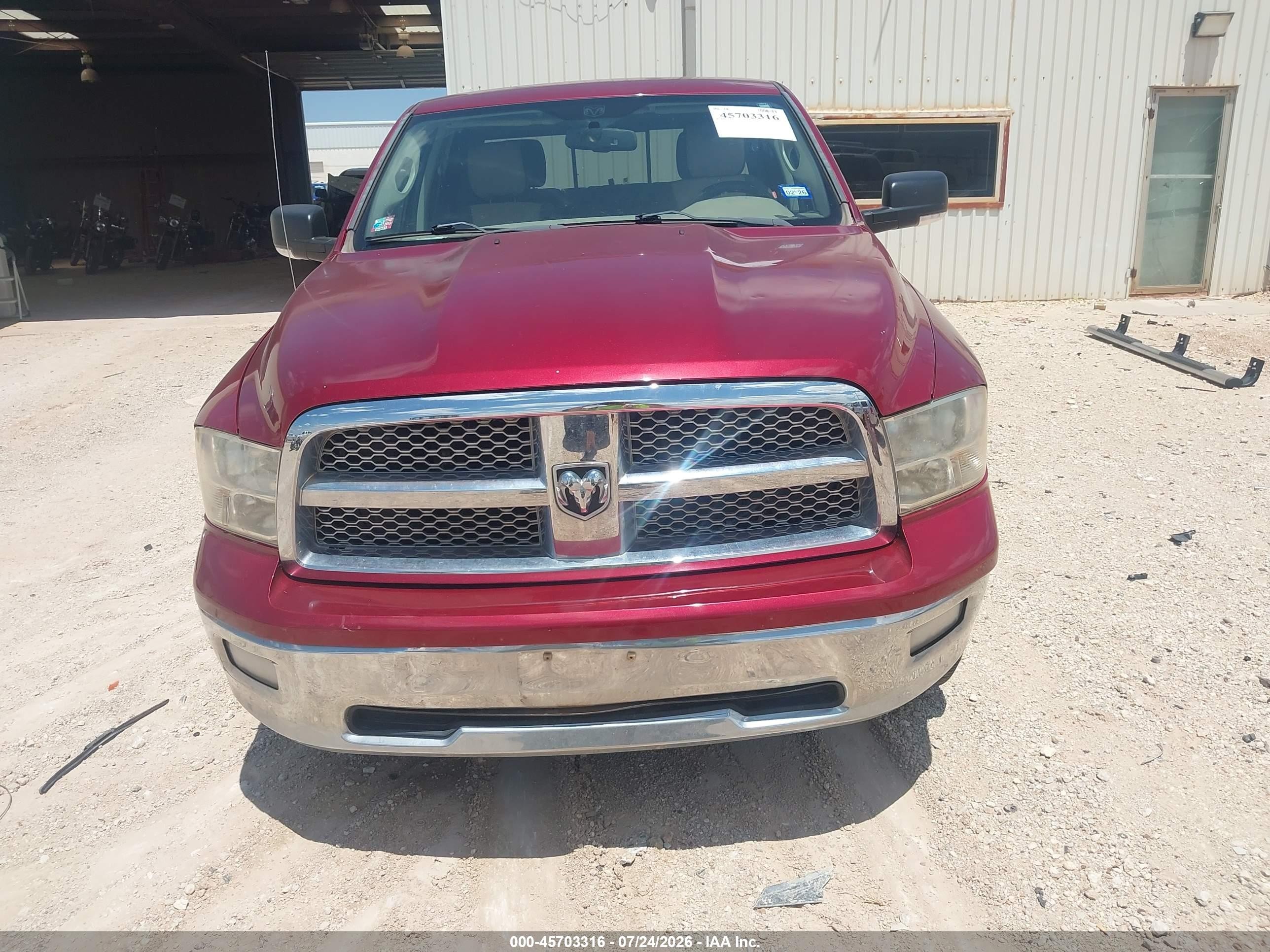 2012 Ram 1500 Lone Star Burgundy vin: 1C6RD6LT5CS236955