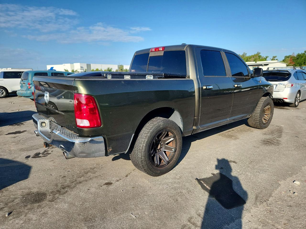 2012 Dodge Ram 1500 Slt Green vin: 1C6RD6LT7CS199102