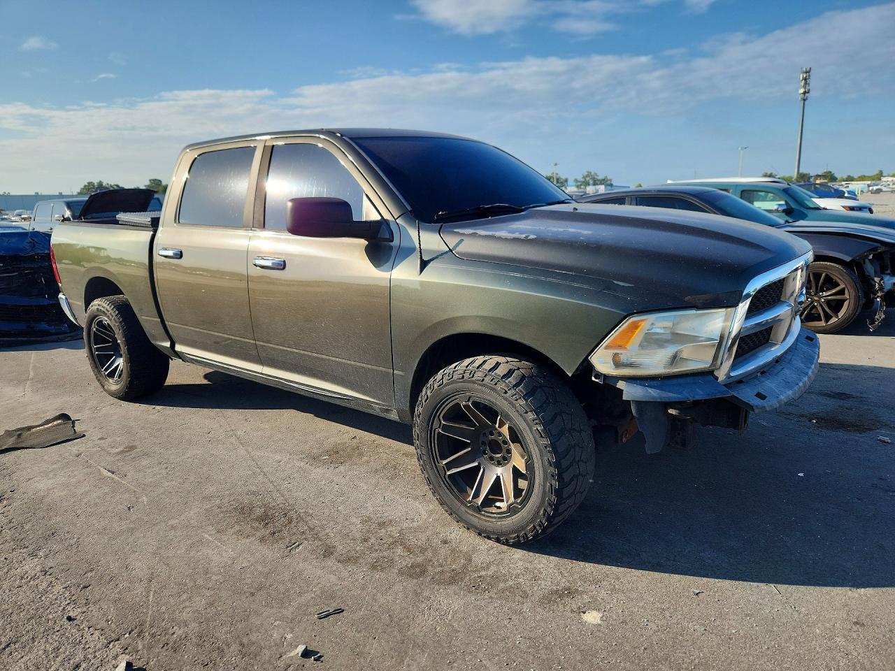 2012 Dodge Ram 1500 Slt Green vin: 1C6RD6LT7CS199102