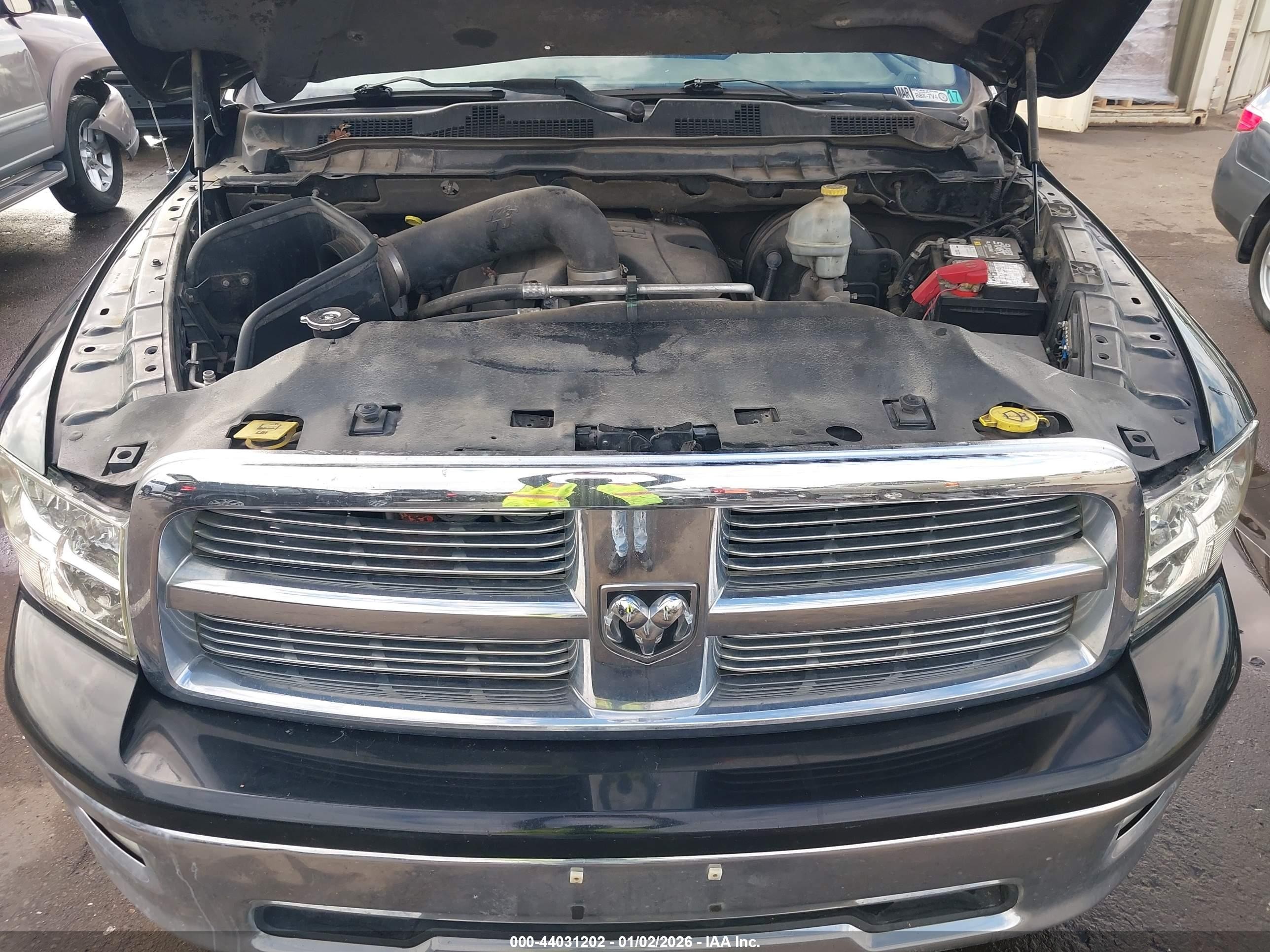 2012 Ram 1500 Slt Black vin: 1C6RD6LT9CS152833