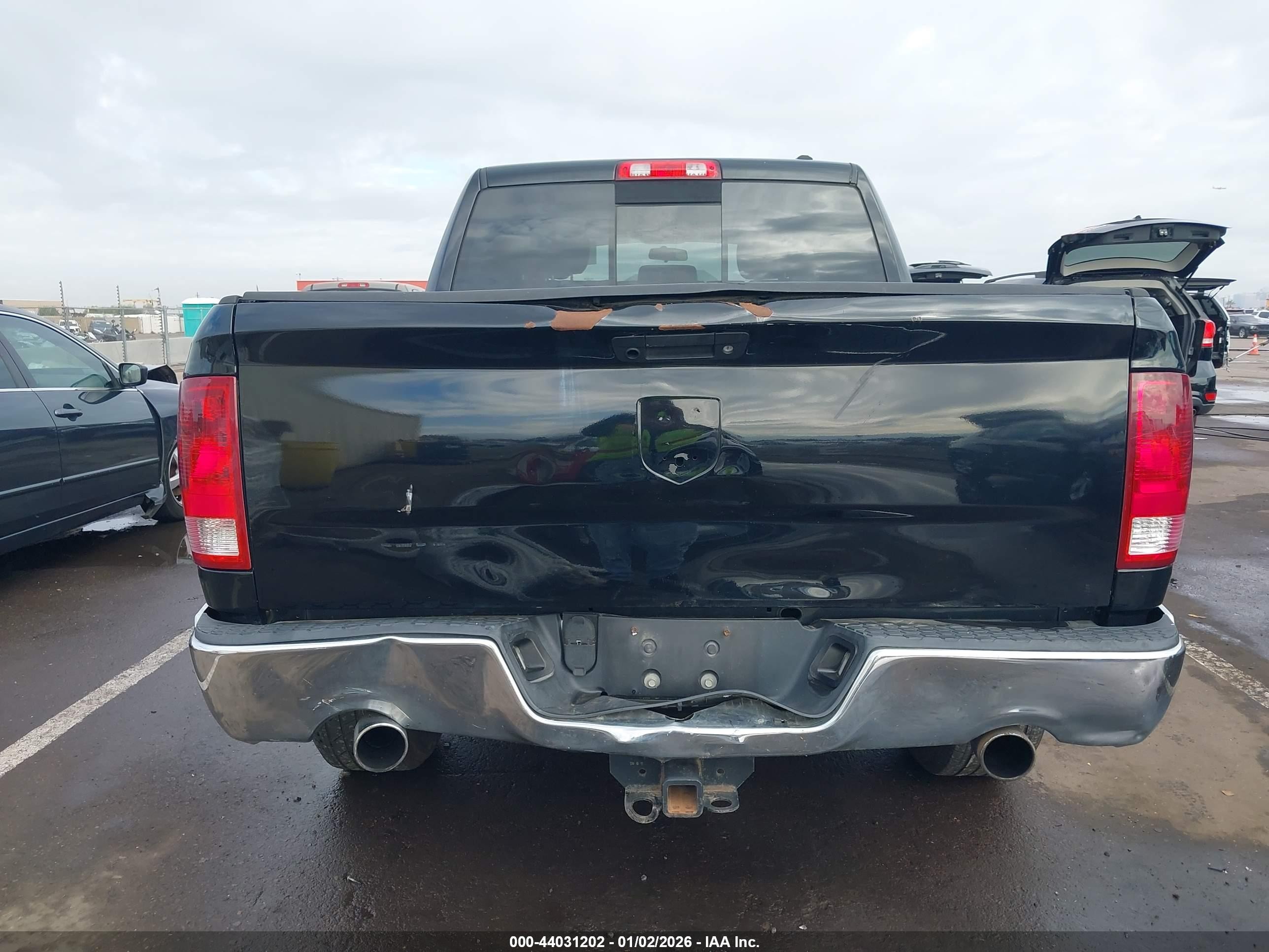 2012 Ram 1500 Slt Black vin: 1C6RD6LT9CS152833
