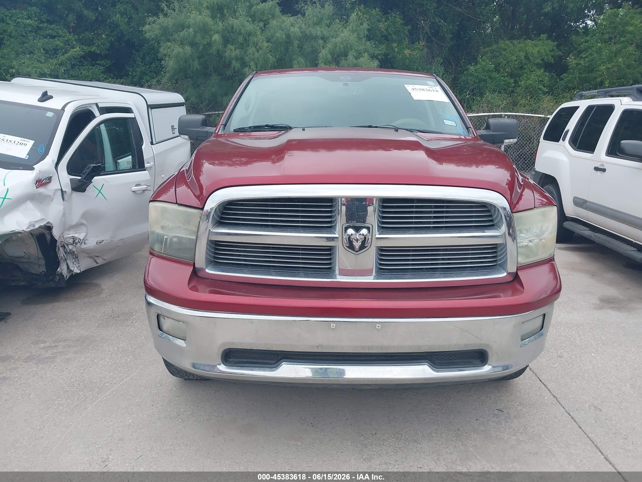 2012 Ram 1500 Lone Star Burgundy vin: 1C6RD6LT9CS312998