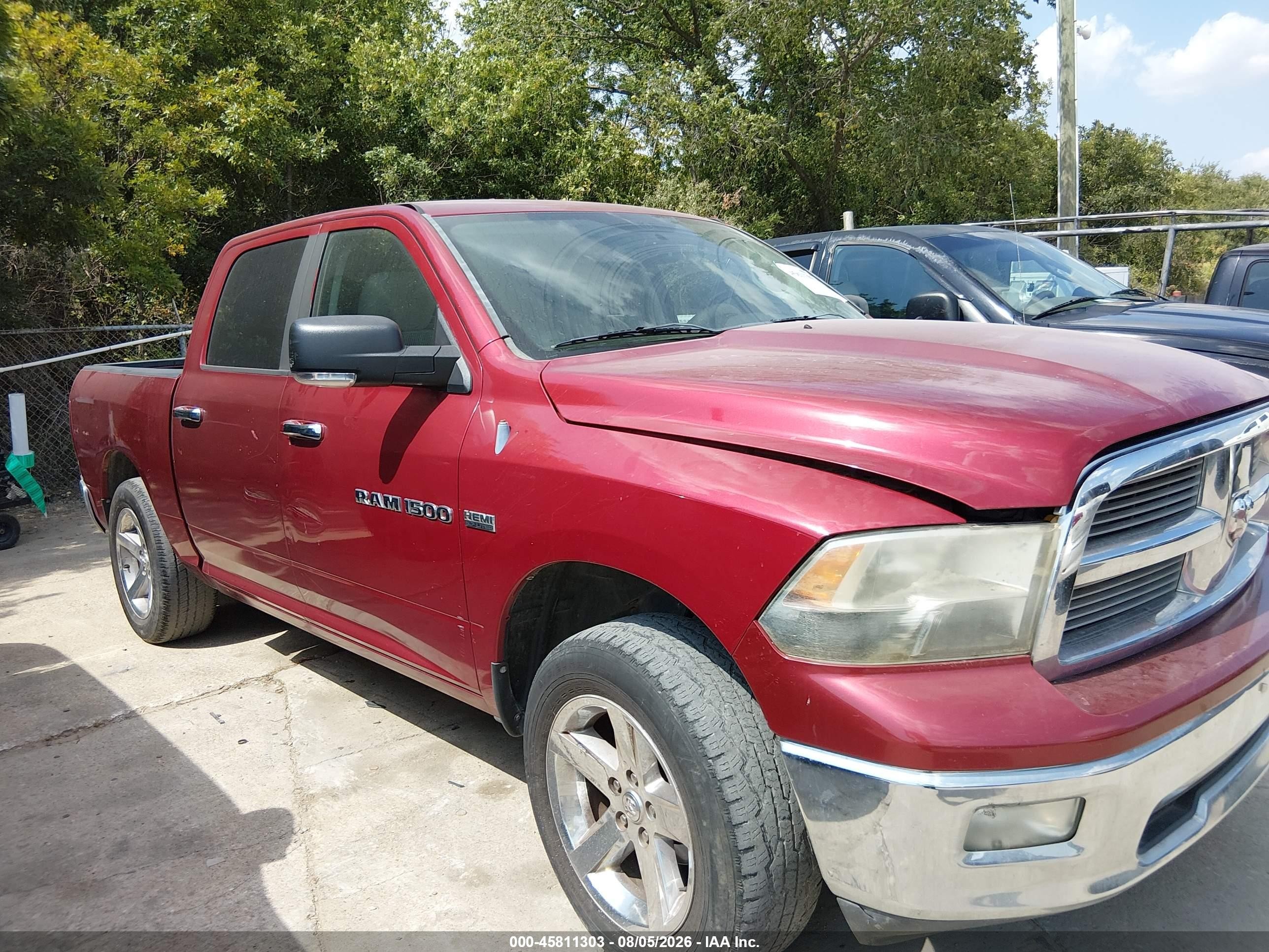 2012 Ram 1500 Lone Star Burgundy vin: 1C6RD6LT9CS312998