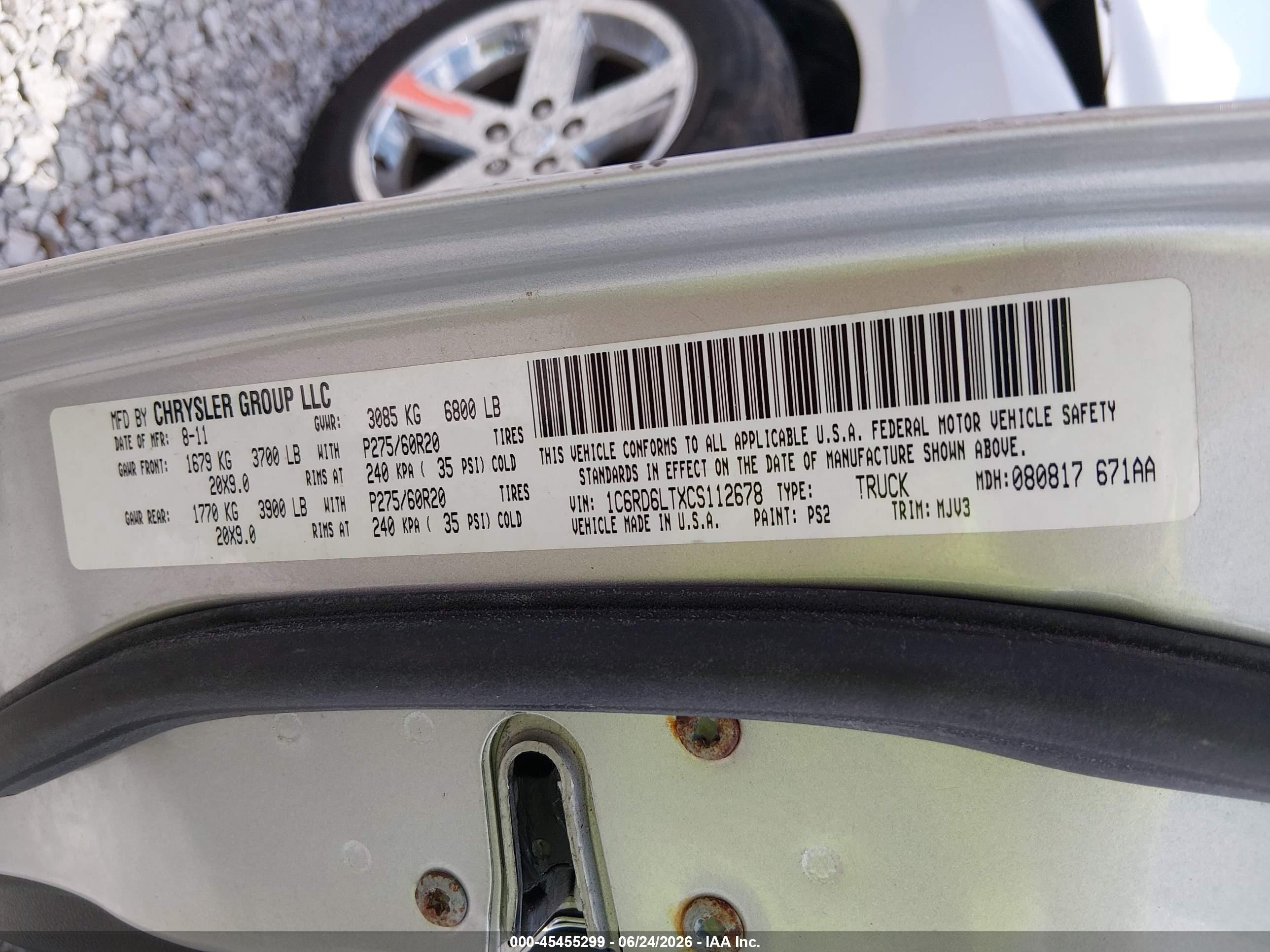 2012 Ram 1500 Silver vin: 1C6RD6LTXCS112678
