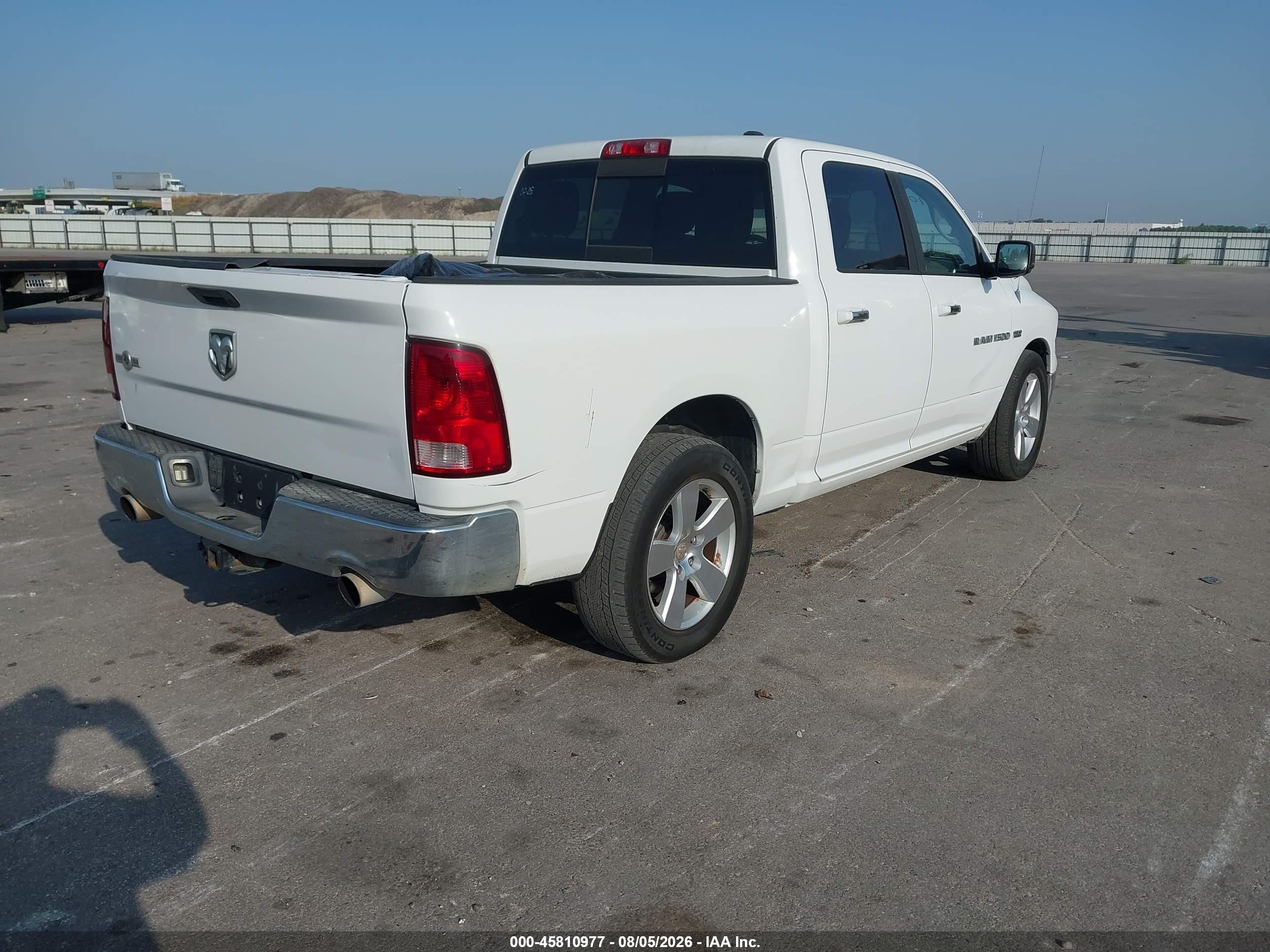 2012 Ram 1500 Lone Star White vin: 1C6RD6LTXCS246963