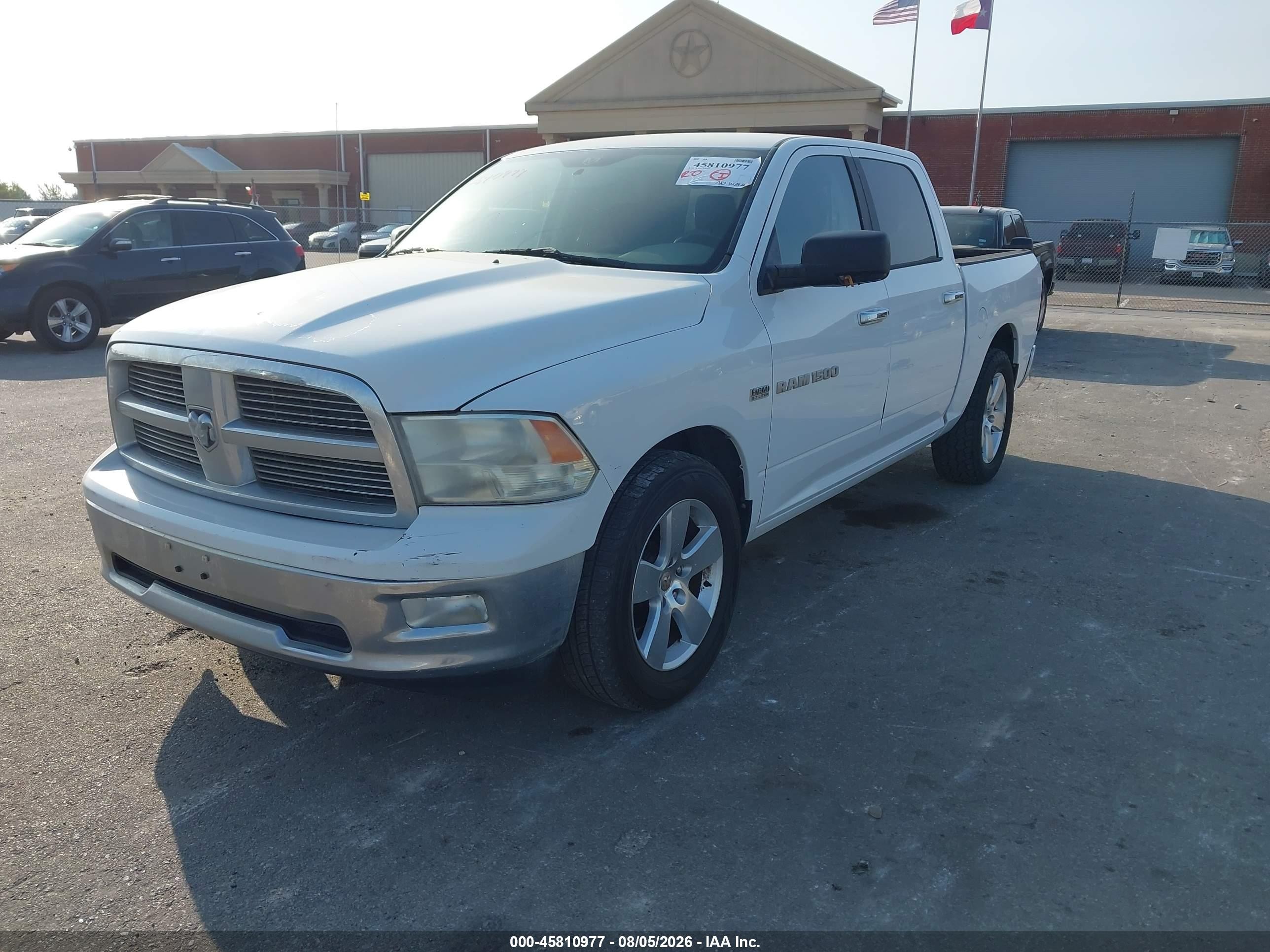 2012 Ram 1500 Lone Star White vin: 1C6RD6LTXCS246963