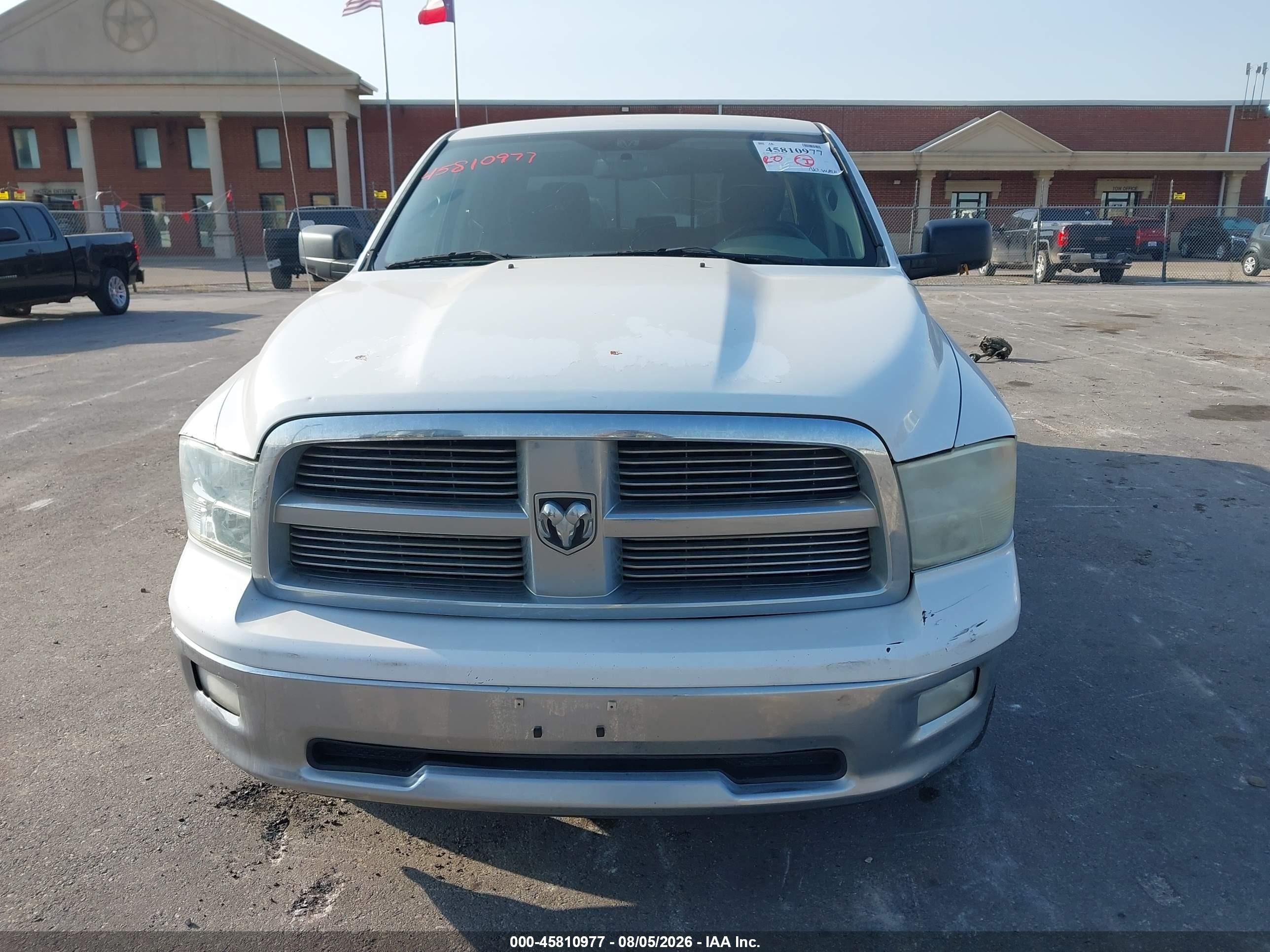 2012 Ram 1500 Lone Star White vin: 1C6RD6LTXCS246963