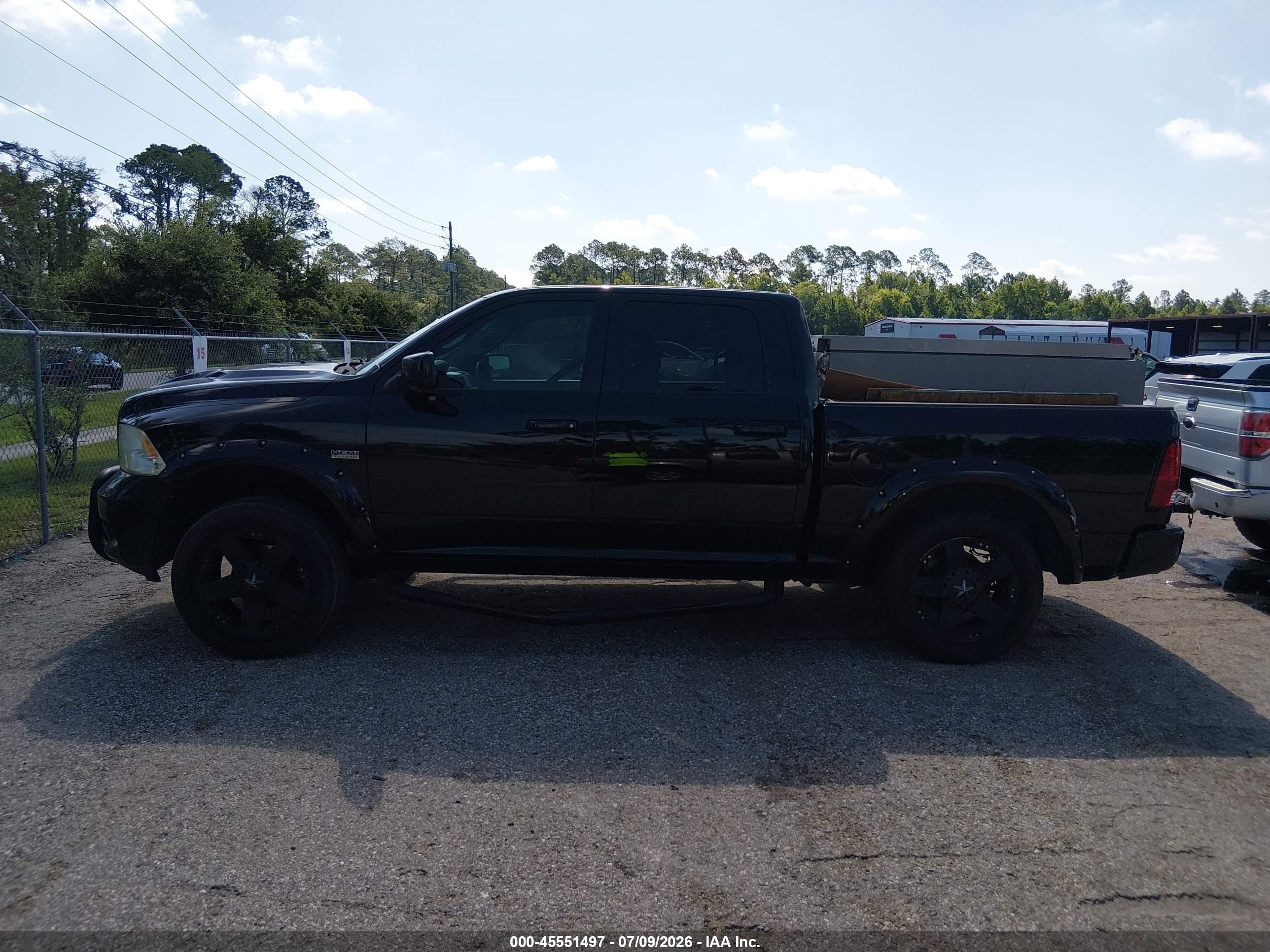 2012 Ram 1500 Sport Black vin: 1C6RD6MT4CS302460