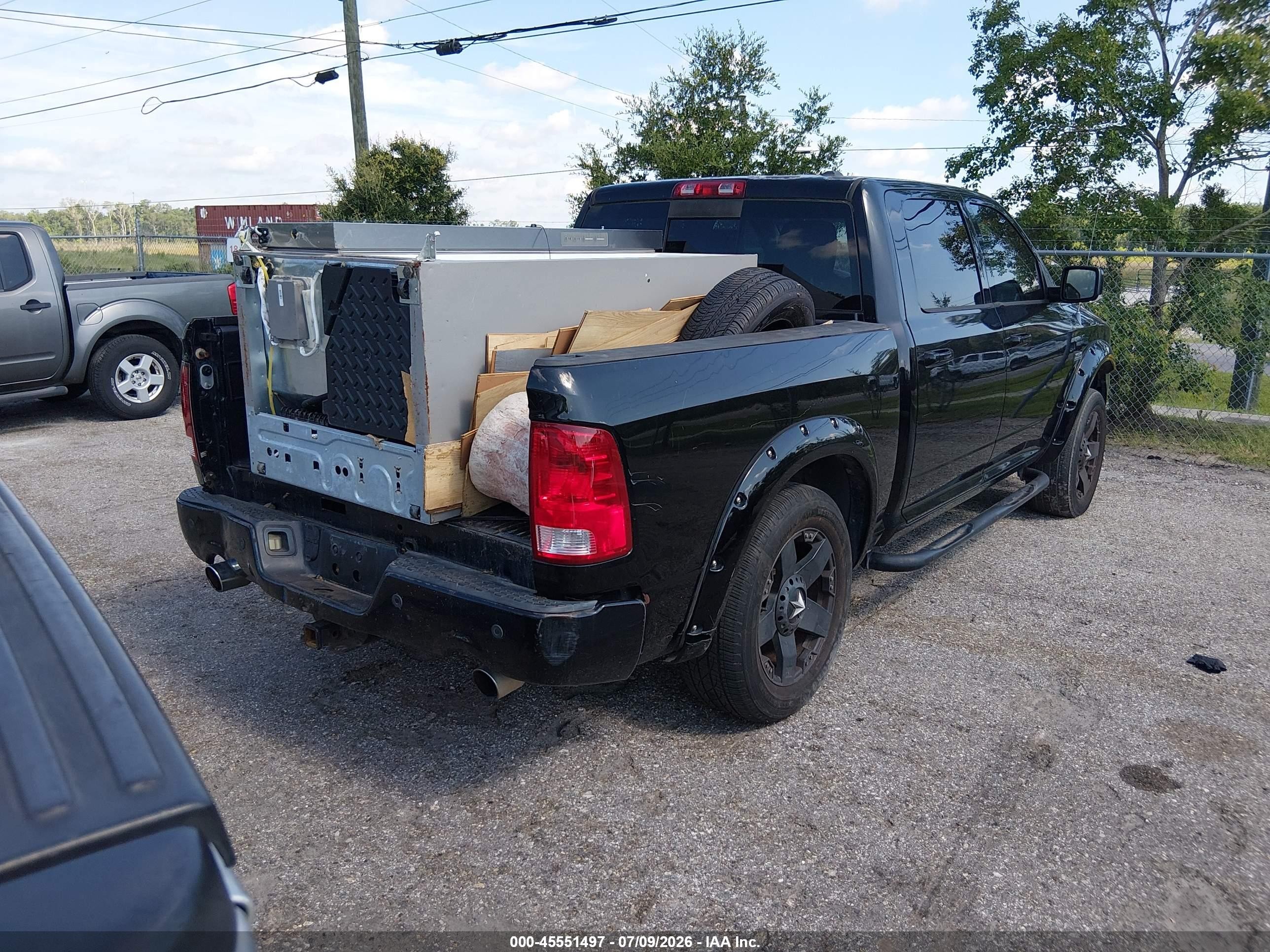 2012 Ram 1500 Sport Black vin: 1C6RD6MT4CS302460