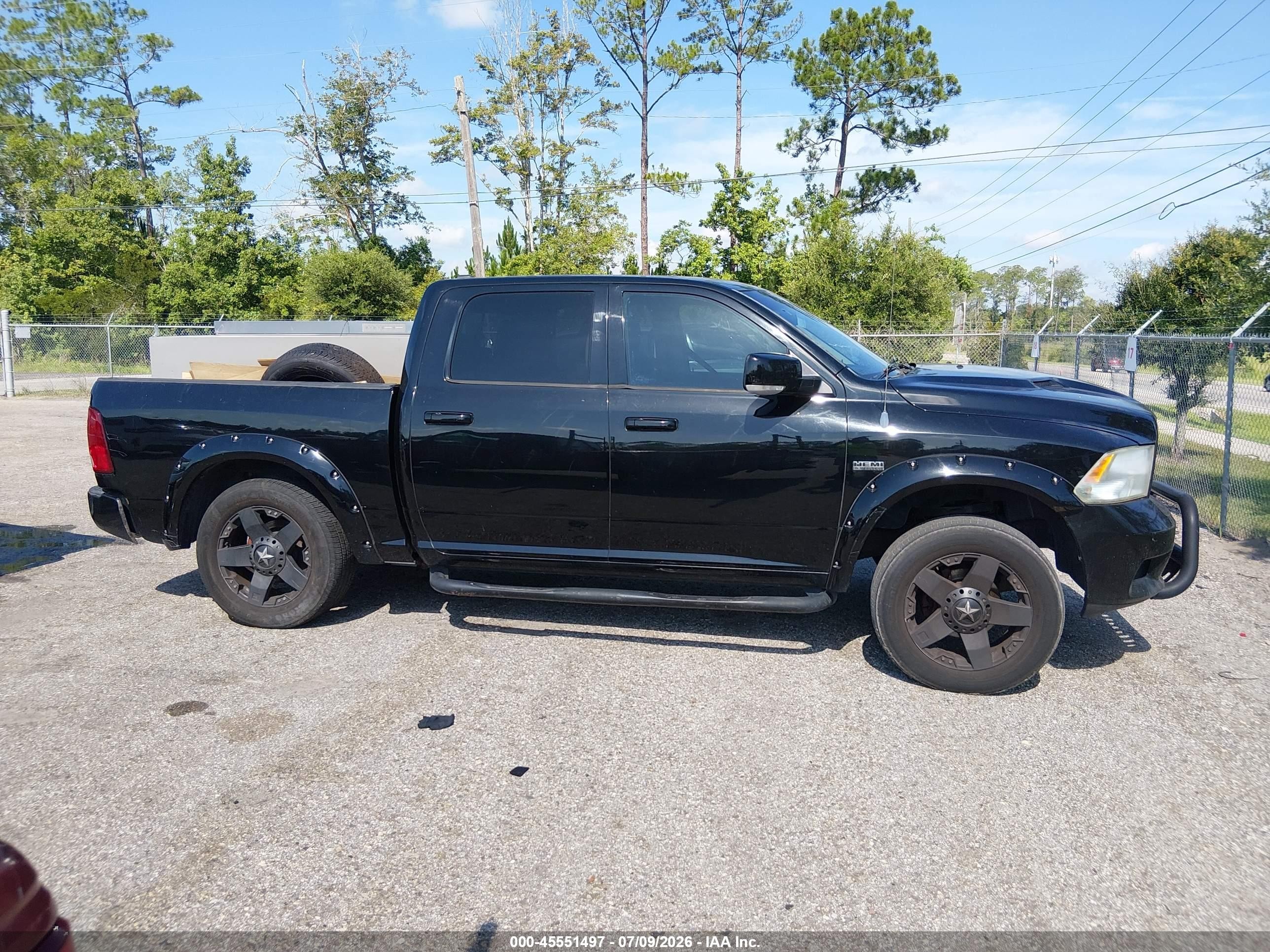 2012 Ram 1500 Sport Black vin: 1C6RD6MT4CS302460